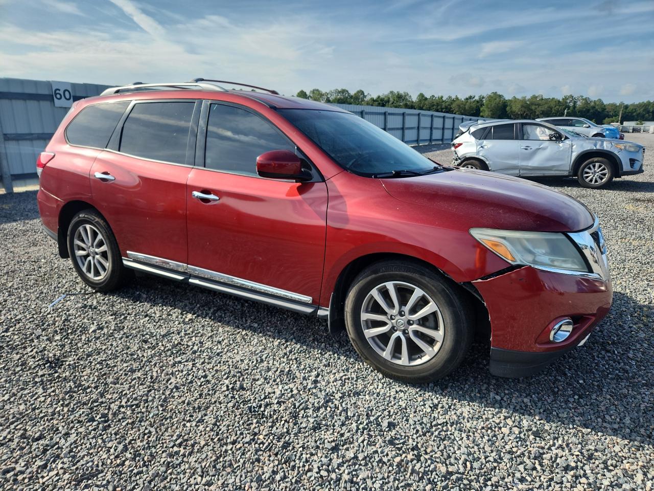 2015 Nissan Pathfinder Sl Burgundy vin: 5N1AR2MN6FC600276