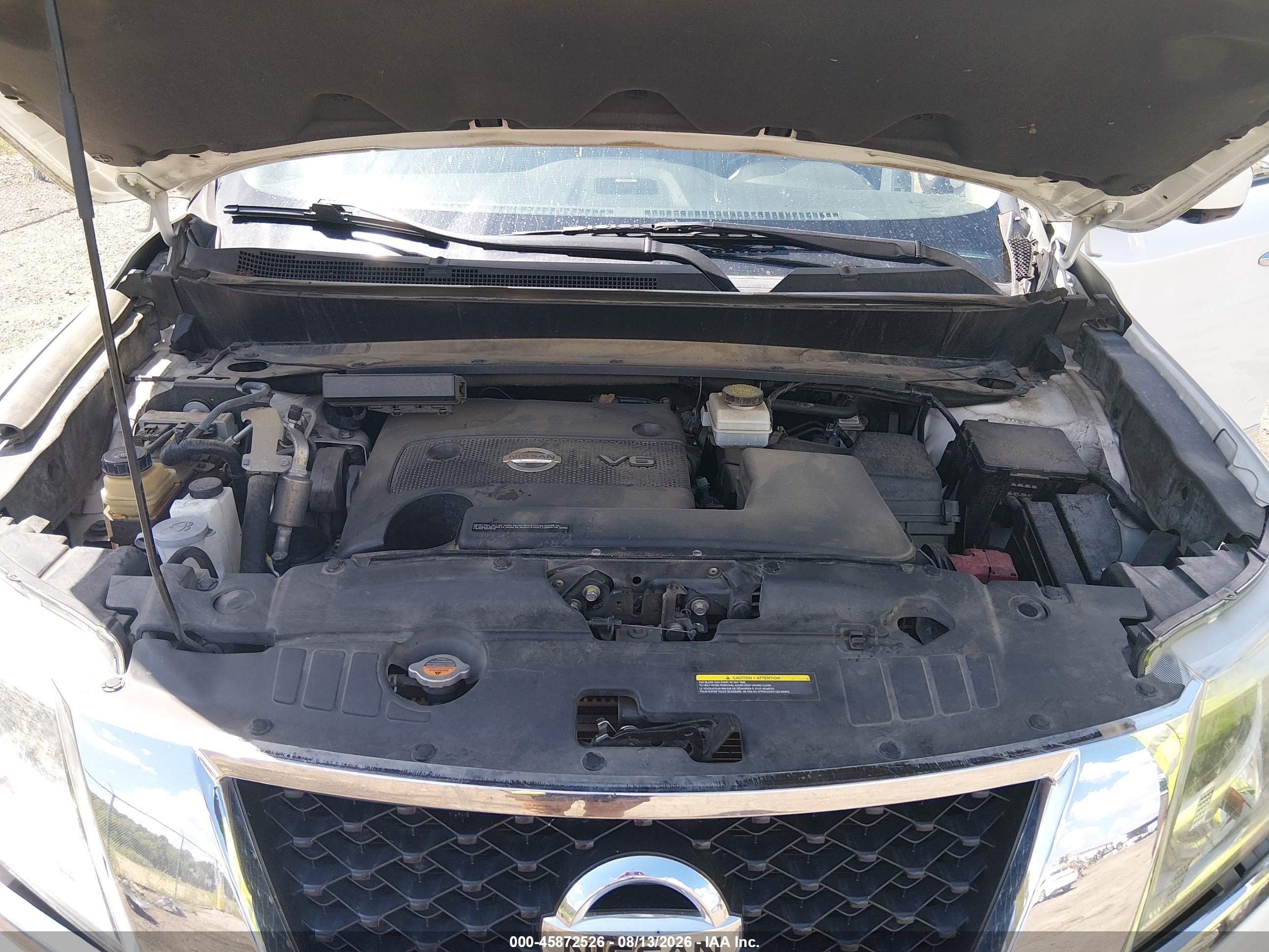 2015 Nissan Pathfinder Platinum White vin: 5N1AR2MN6FC656847
