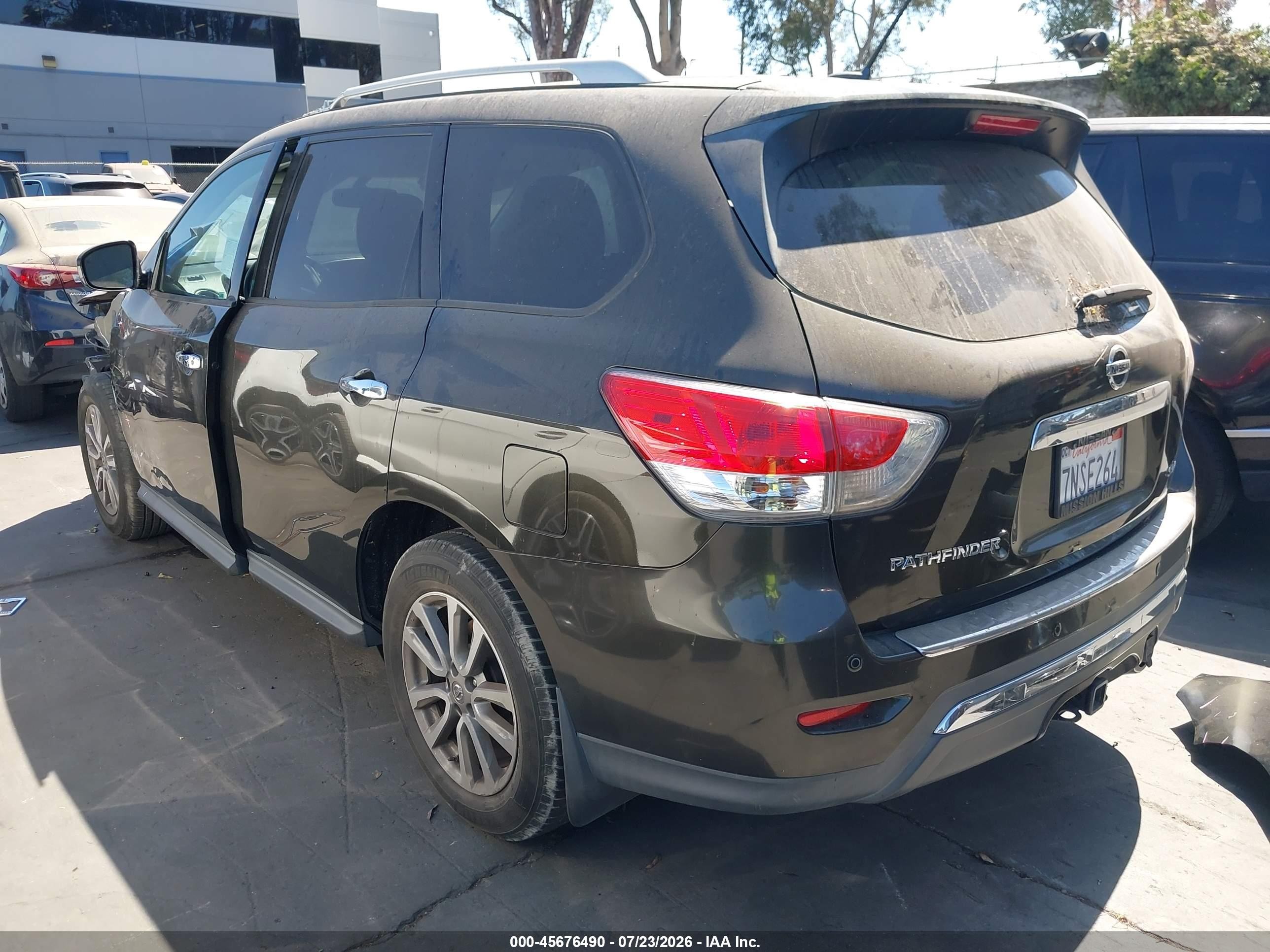 2015 Nissan Pathfinder Sv Green vin: 5N1AR2MN6FC702502