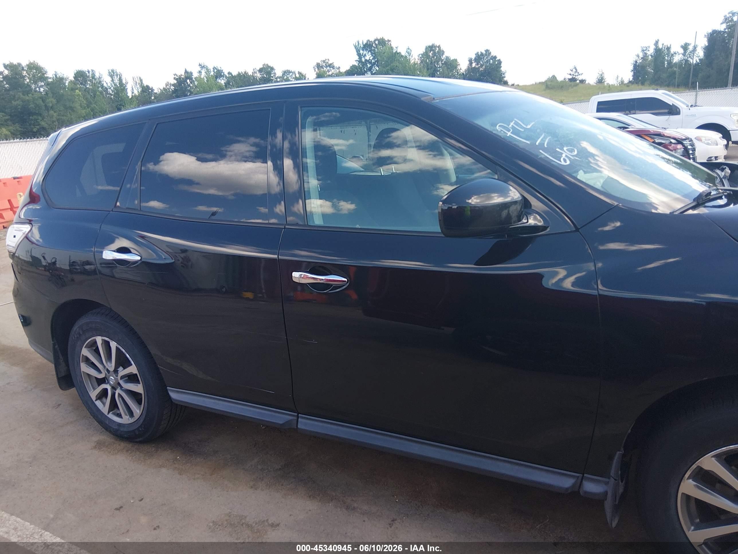 2013 Nissan Pathfinder S Black vin: 5N1AR2MN7DC601997