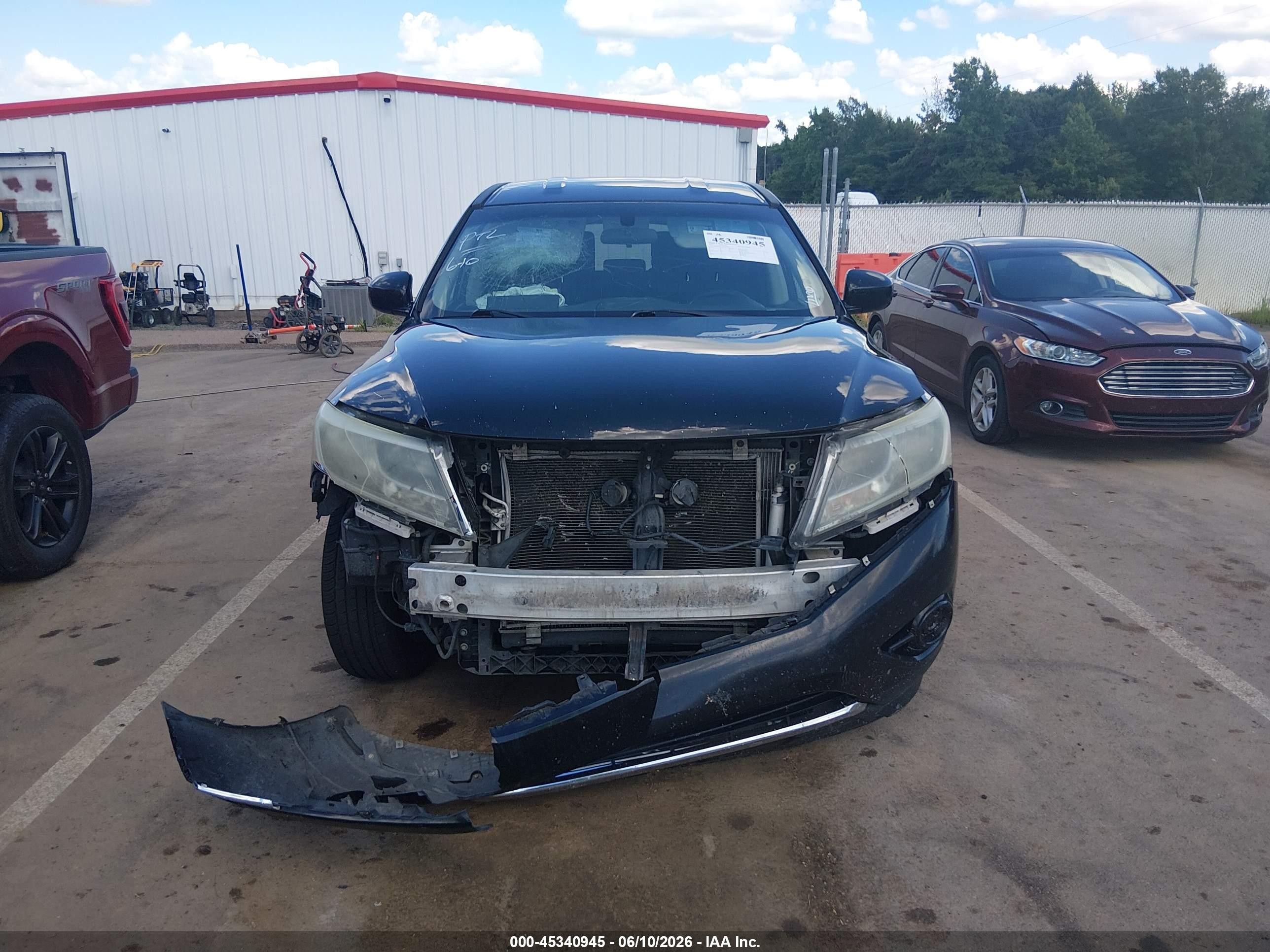 2013 Nissan Pathfinder S Black vin: 5N1AR2MN7DC601997