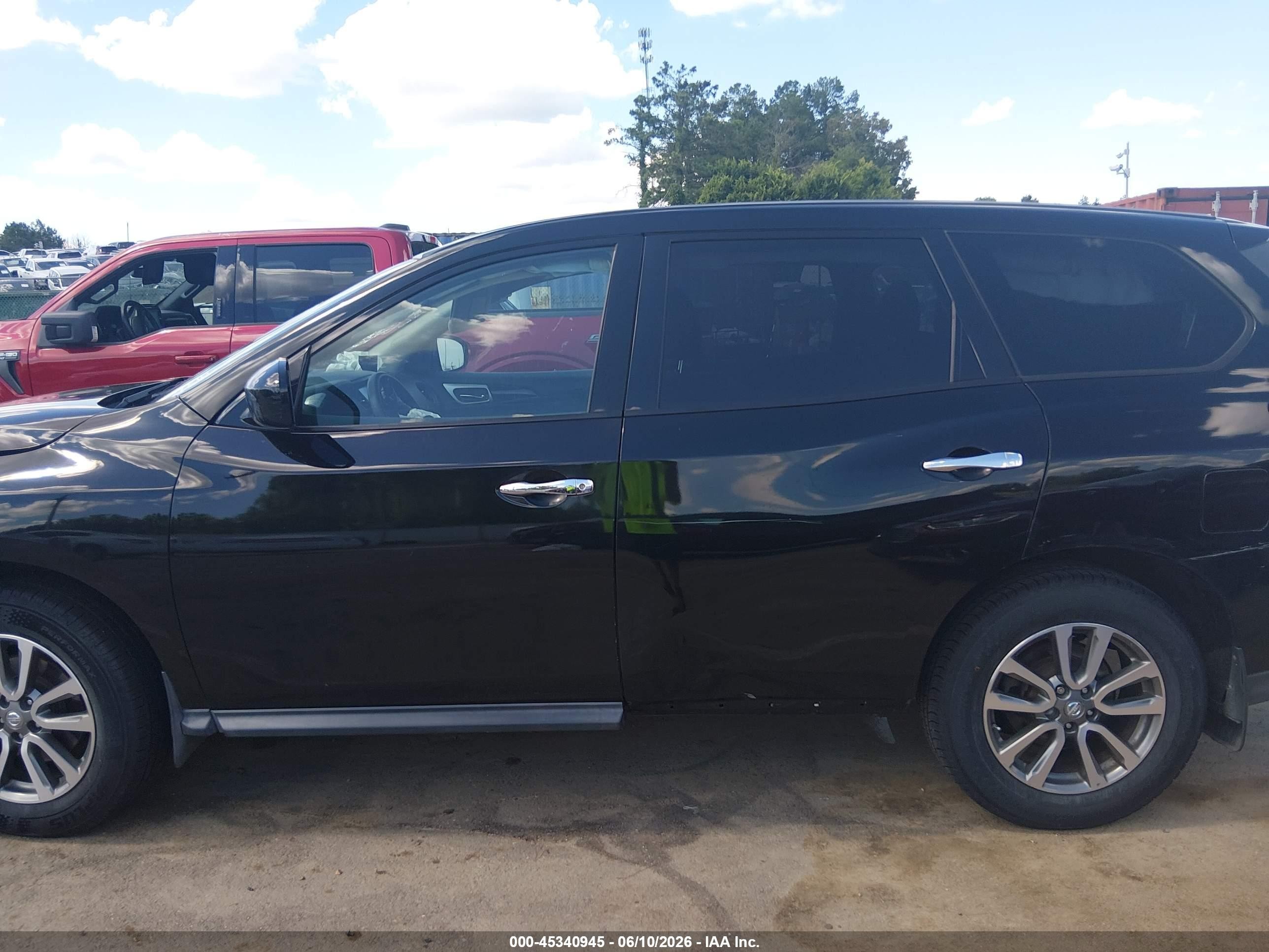 2013 Nissan Pathfinder S Black vin: 5N1AR2MN7DC601997