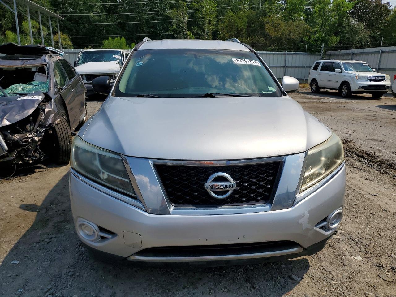 2013 Nissan Pathfinder S Silver vin: 5N1AR2MN7DC608321