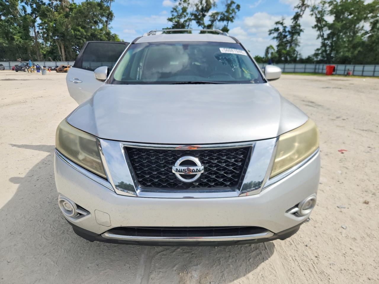 2013 Nissan Pathfinder S Silver vin: 5N1AR2MN7DC651704