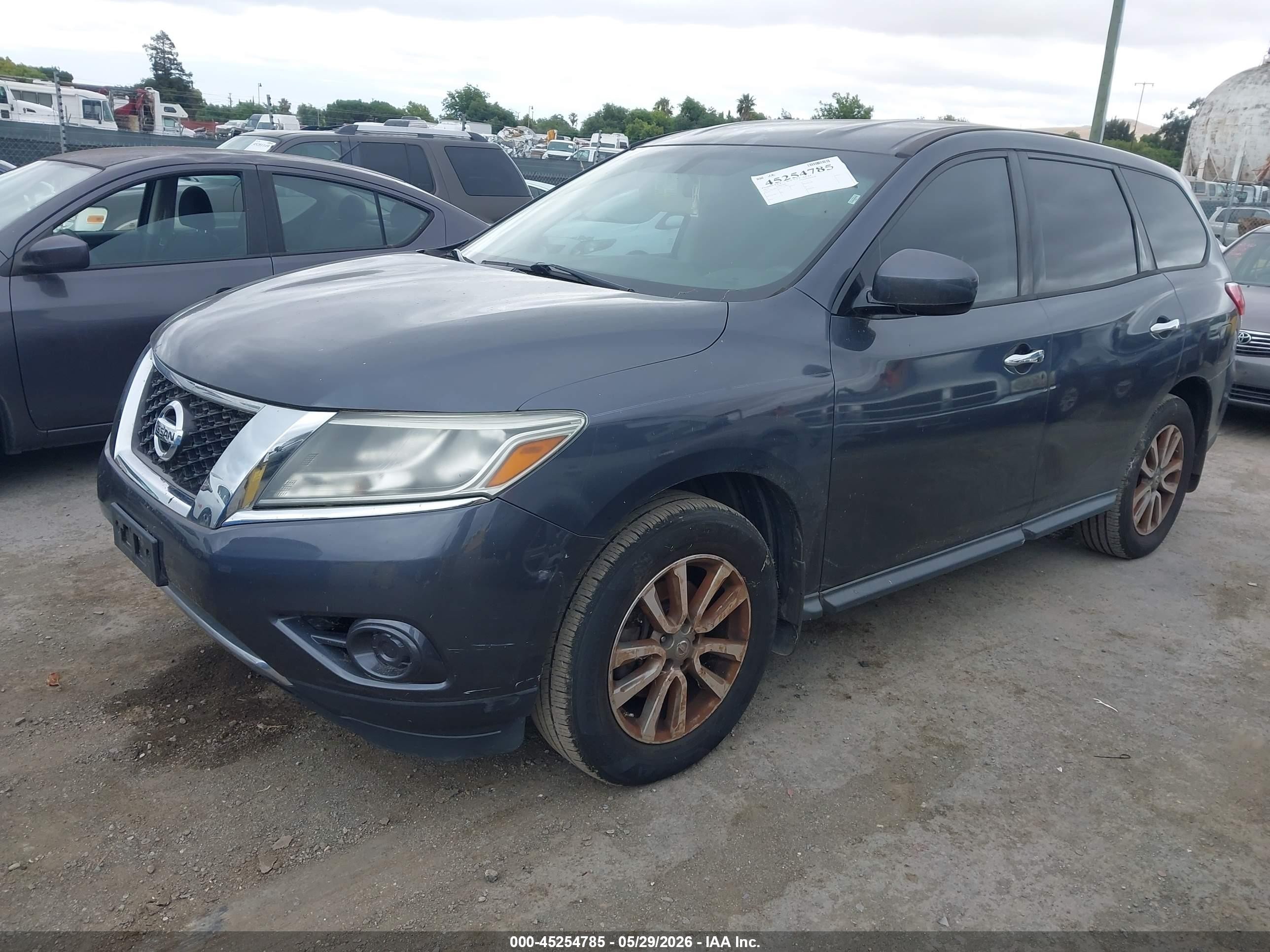 2013 Nissan Pathfinder S Gray vin: 5N1AR2MN7DC659835