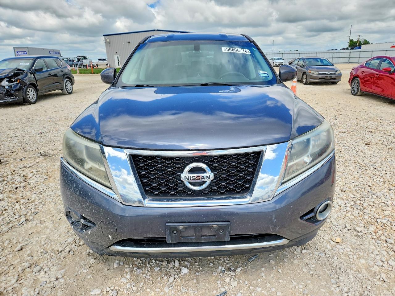 2013 Nissan Pathfinder S Gray vin: 5N1AR2MN7DC668146