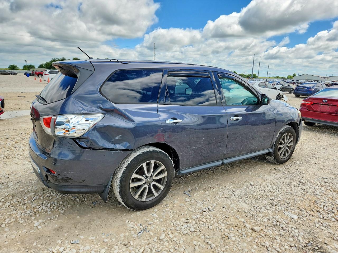 2013 Nissan Pathfinder S Gray vin: 5N1AR2MN7DC668146