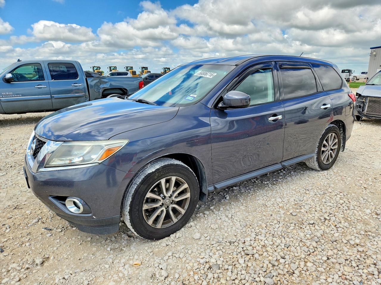 2013 Nissan Pathfinder S Gray vin: 5N1AR2MN7DC668146