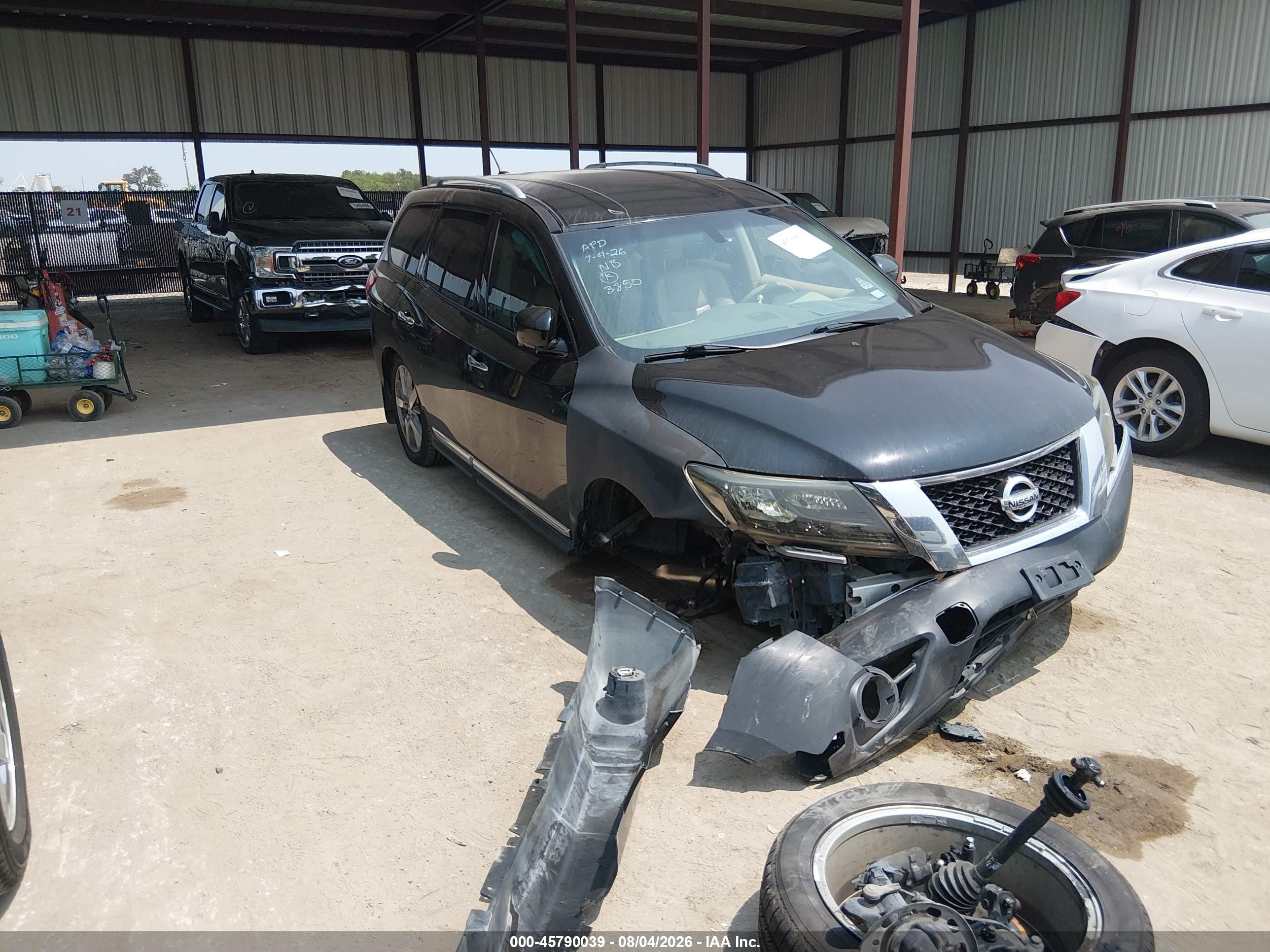 2013 Nissan Pathfinder Platinum Black vin: 5N1AR2MN7DC673850