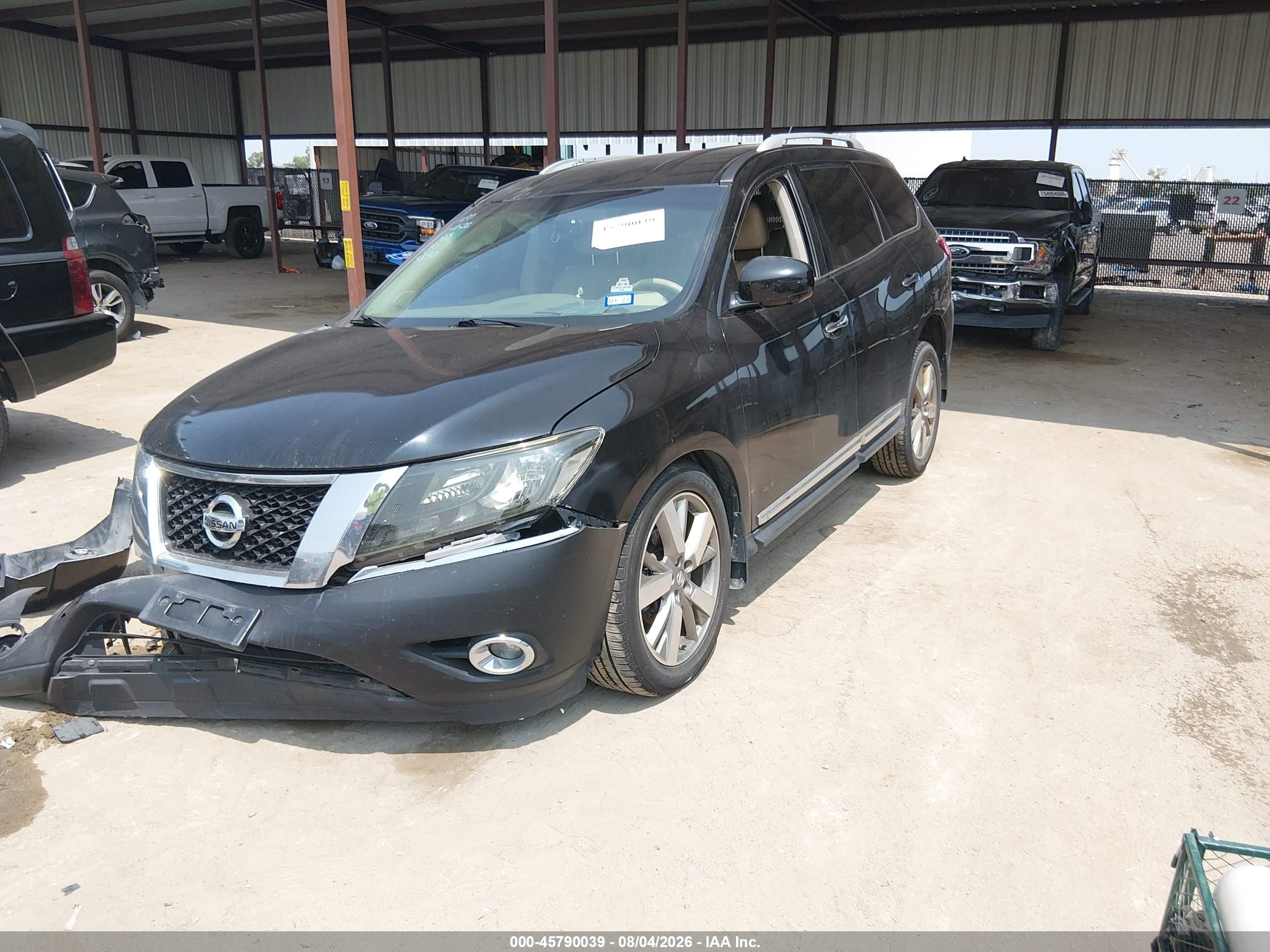 2013 Nissan Pathfinder Platinum Black vin: 5N1AR2MN7DC673850
