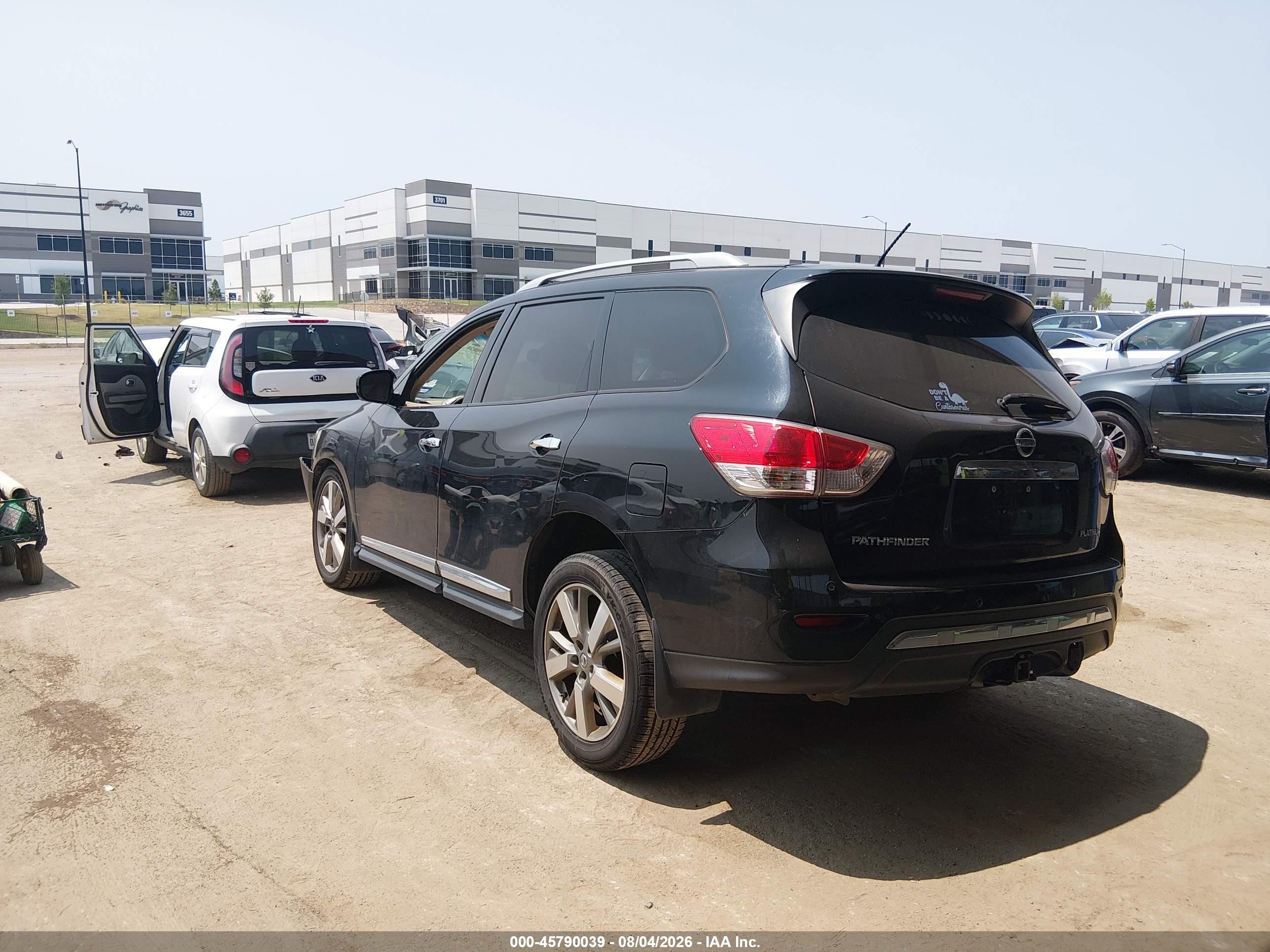 2013 Nissan Pathfinder Platinum Black vin: 5N1AR2MN7DC673850