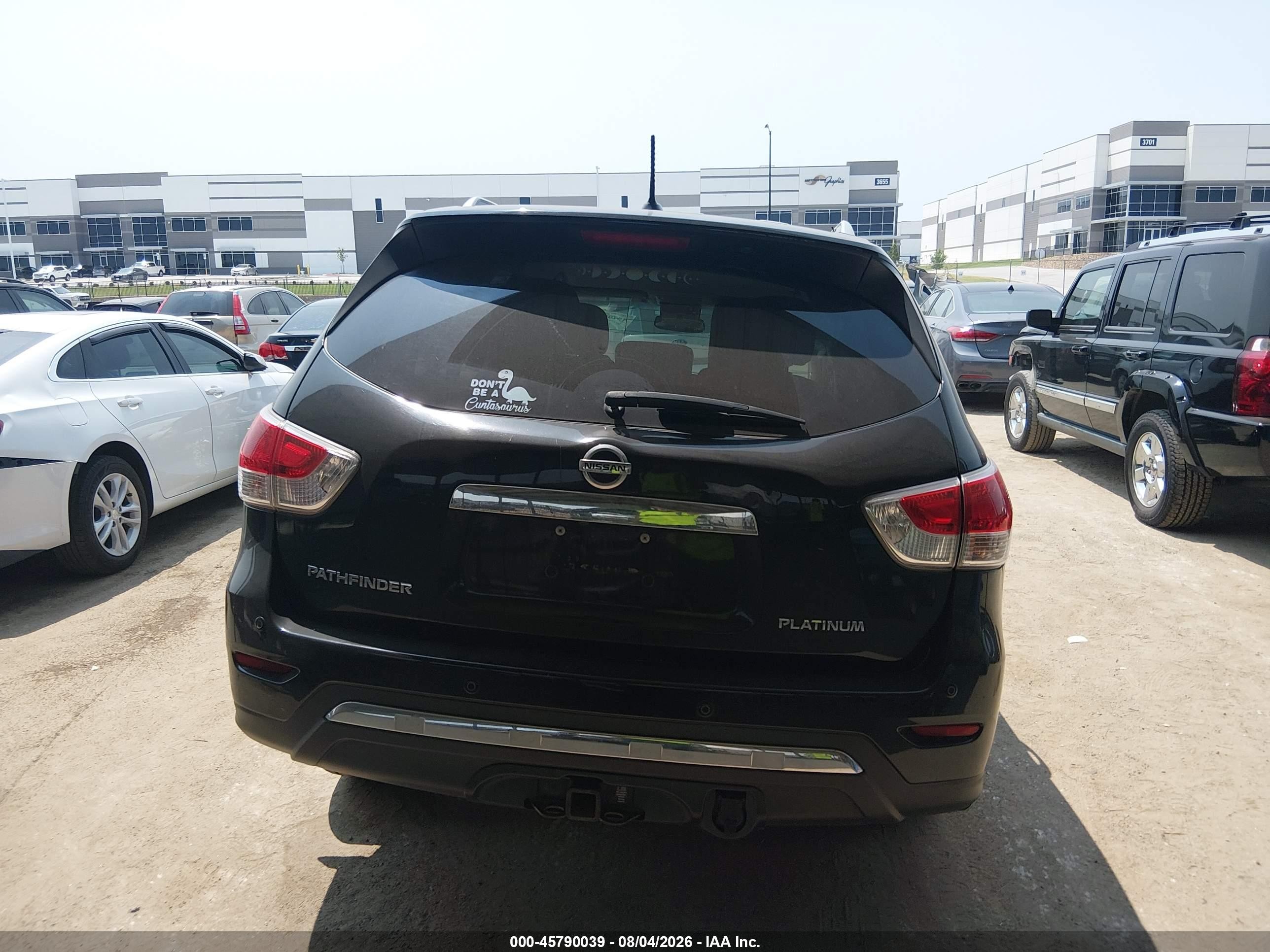 2013 Nissan Pathfinder Platinum Black vin: 5N1AR2MN7DC673850