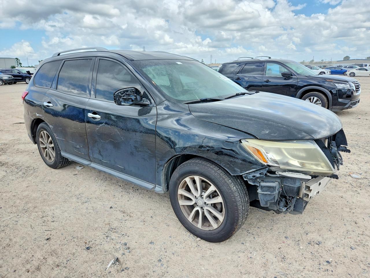2014 Nissan Pathfinder Sv Black vin: 5N1AR2MN7EC632829