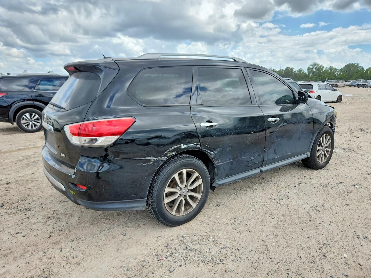 2014 Nissan Pathfinder Sv Black vin: 5N1AR2MN7EC632829
