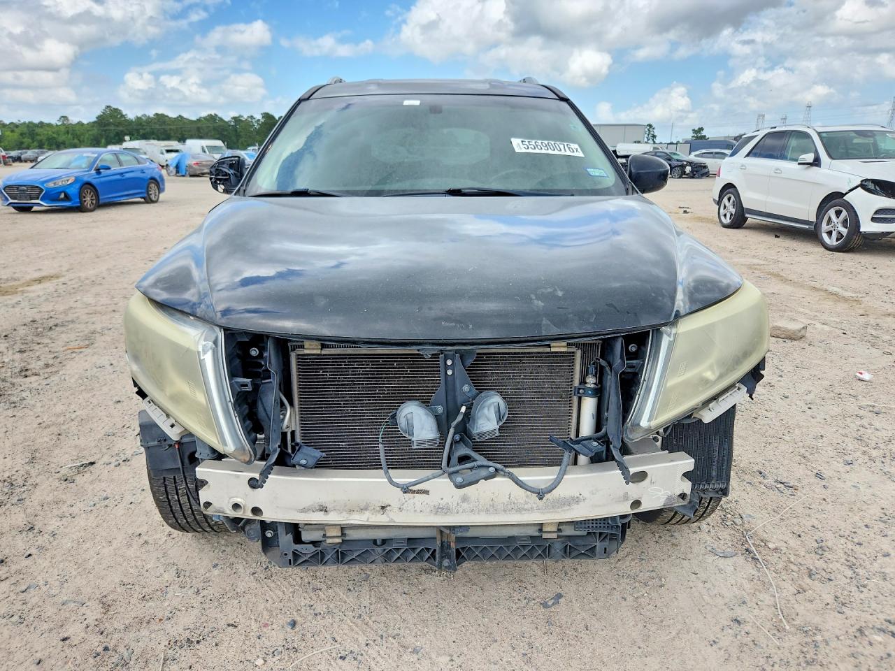 2014 Nissan Pathfinder Sv Black vin: 5N1AR2MN7EC632829