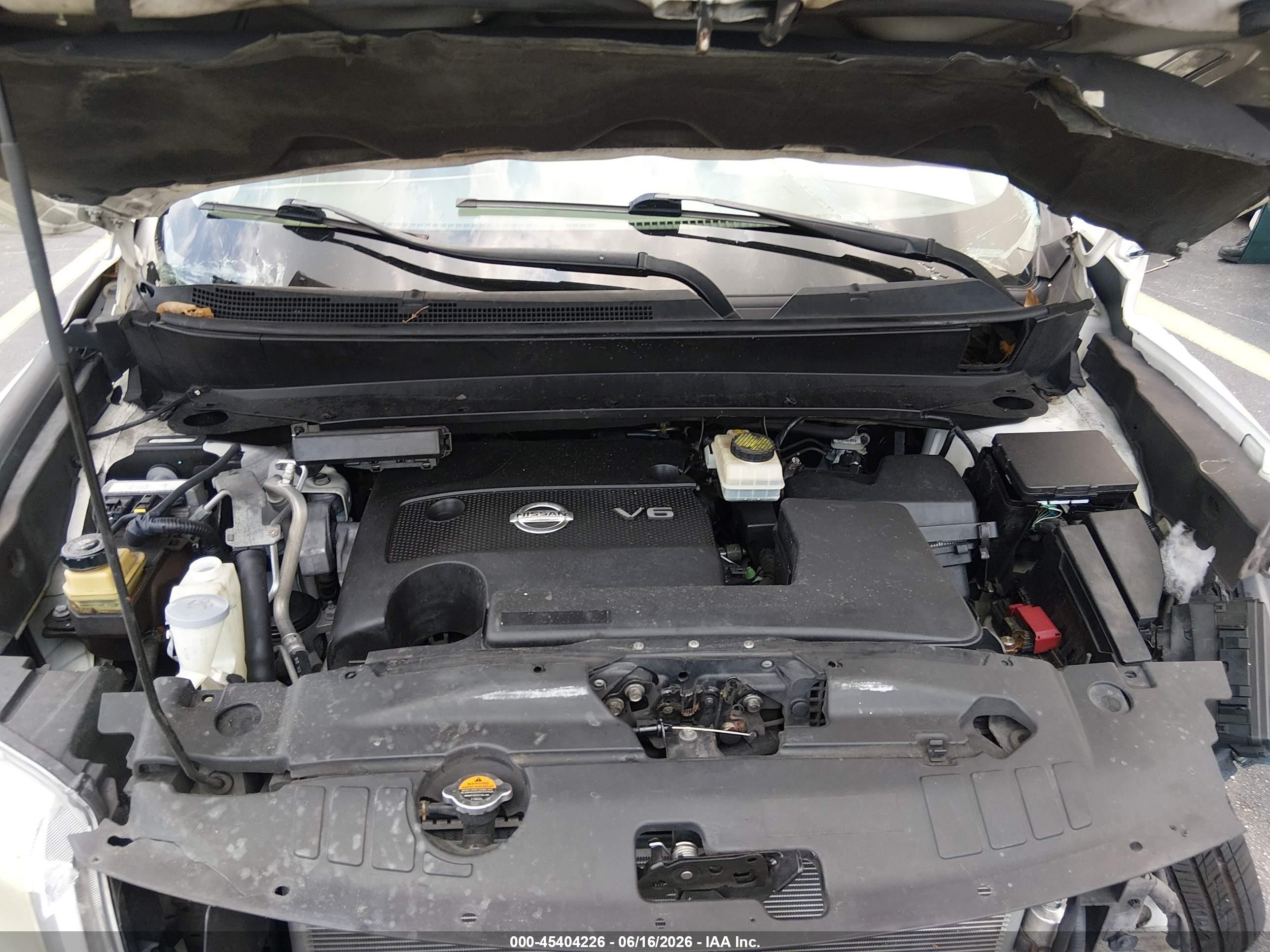 2014 Nissan Pathfinder Platinum White vin: 5N1AR2MN7EC636637