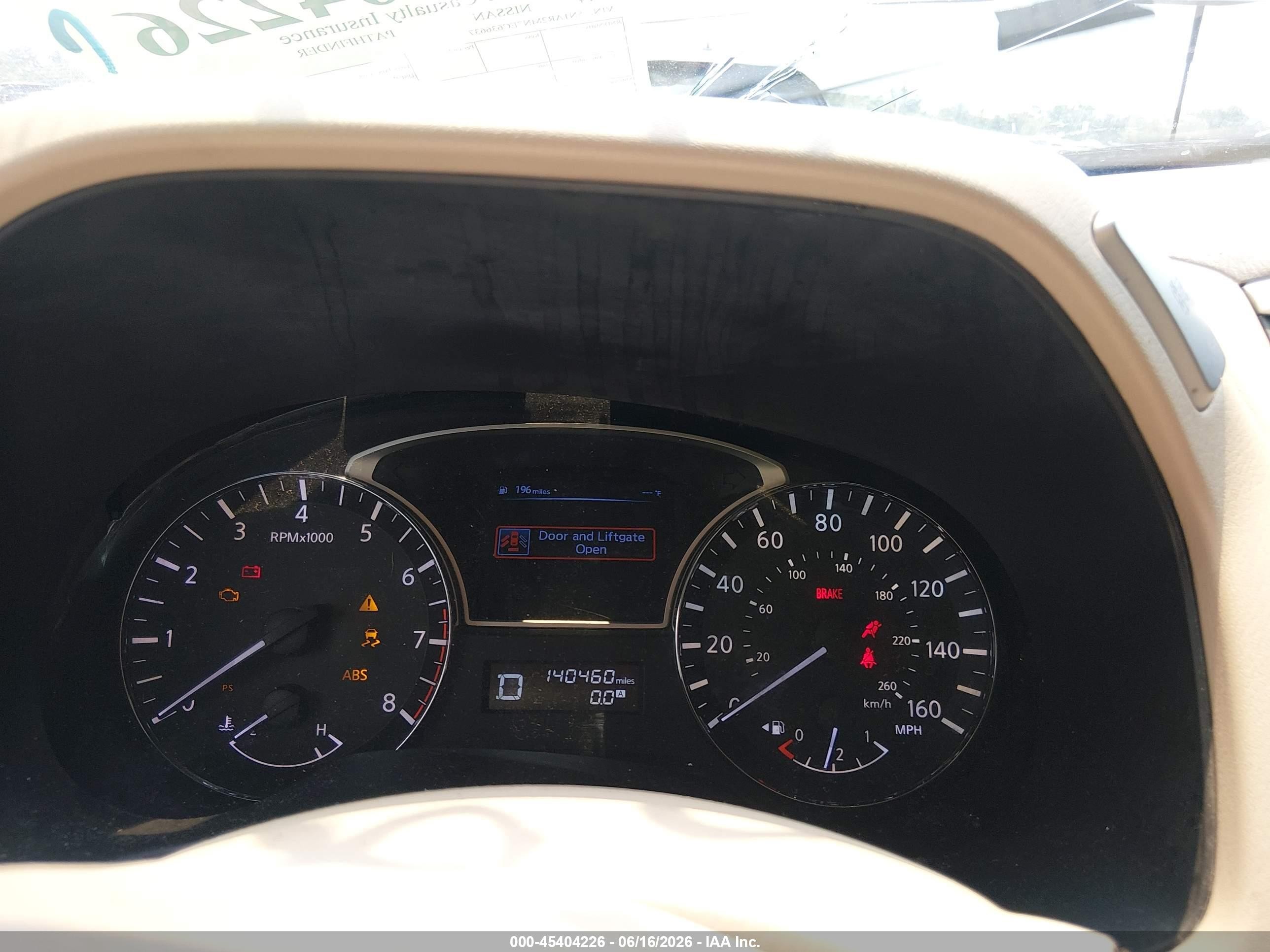 2014 Nissan Pathfinder Platinum White vin: 5N1AR2MN7EC636637
