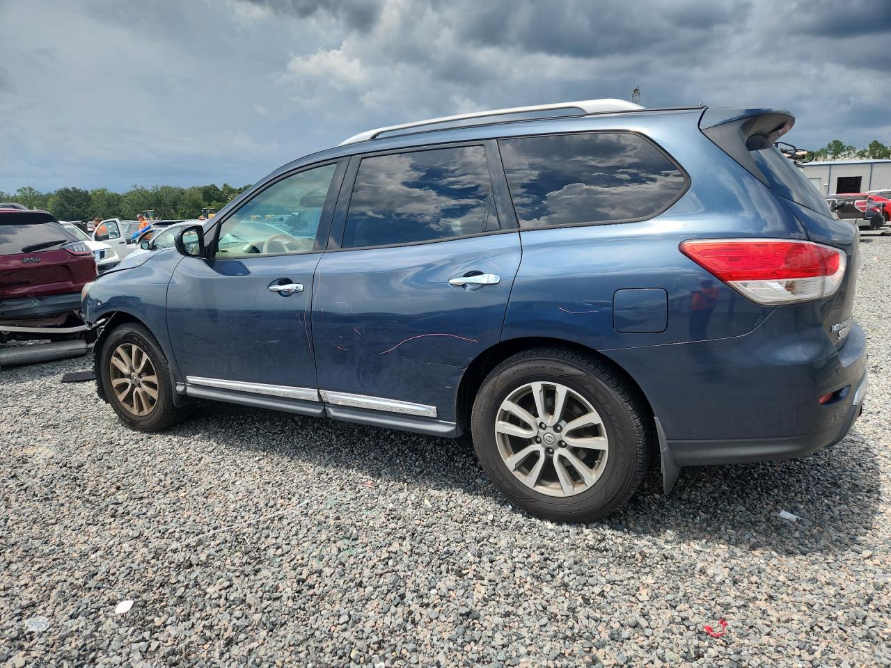 2014 Nissan Pathfinder Sl Синий vin: 5N1AR2MN7EC638999