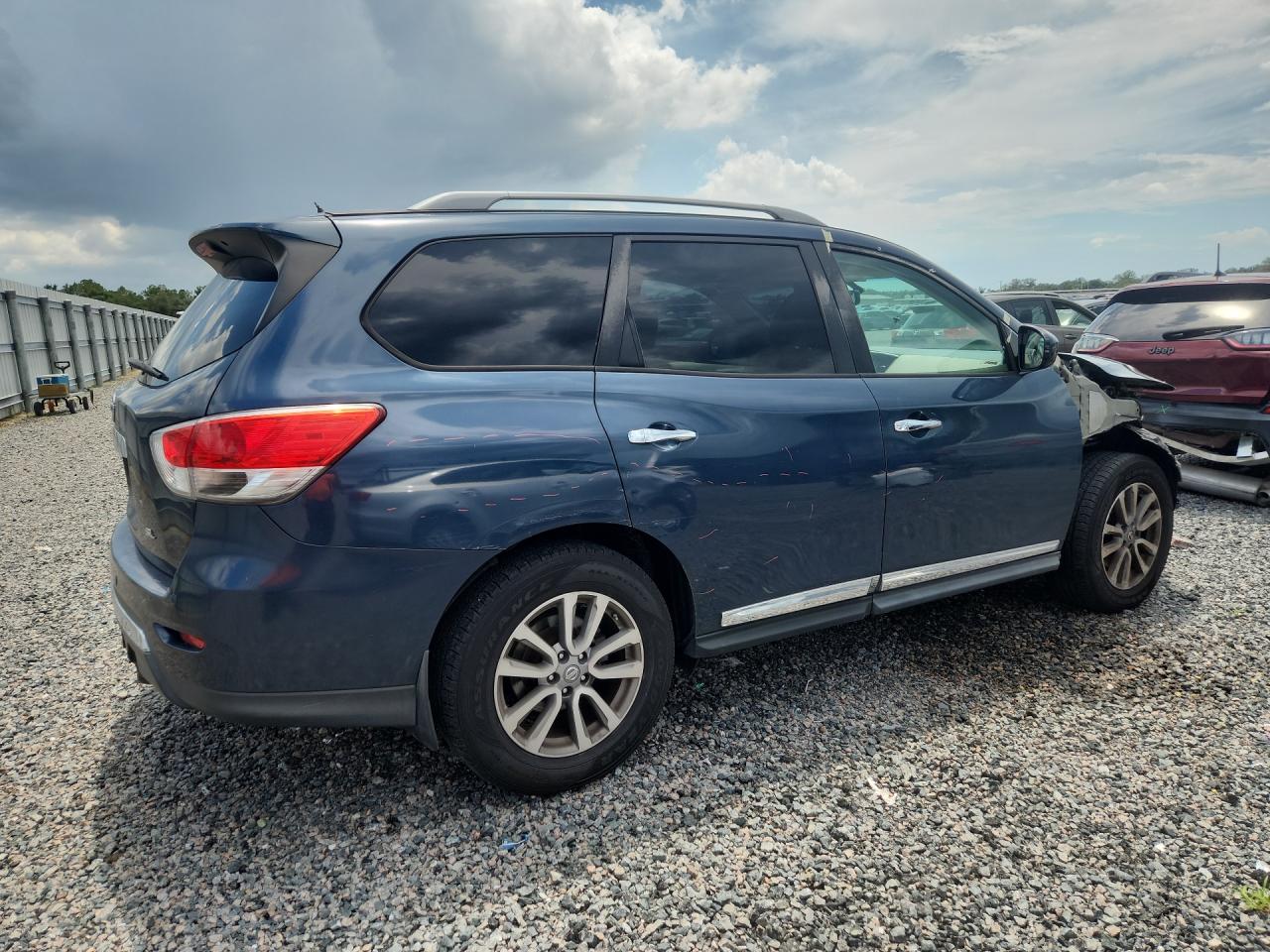 2014 Nissan Pathfinder Sl Синий vin: 5N1AR2MN7EC638999