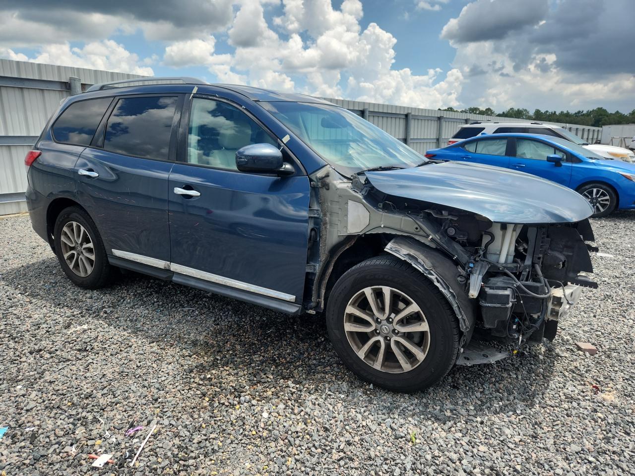 2014 Nissan Pathfinder Sl Синий vin: 5N1AR2MN7EC638999