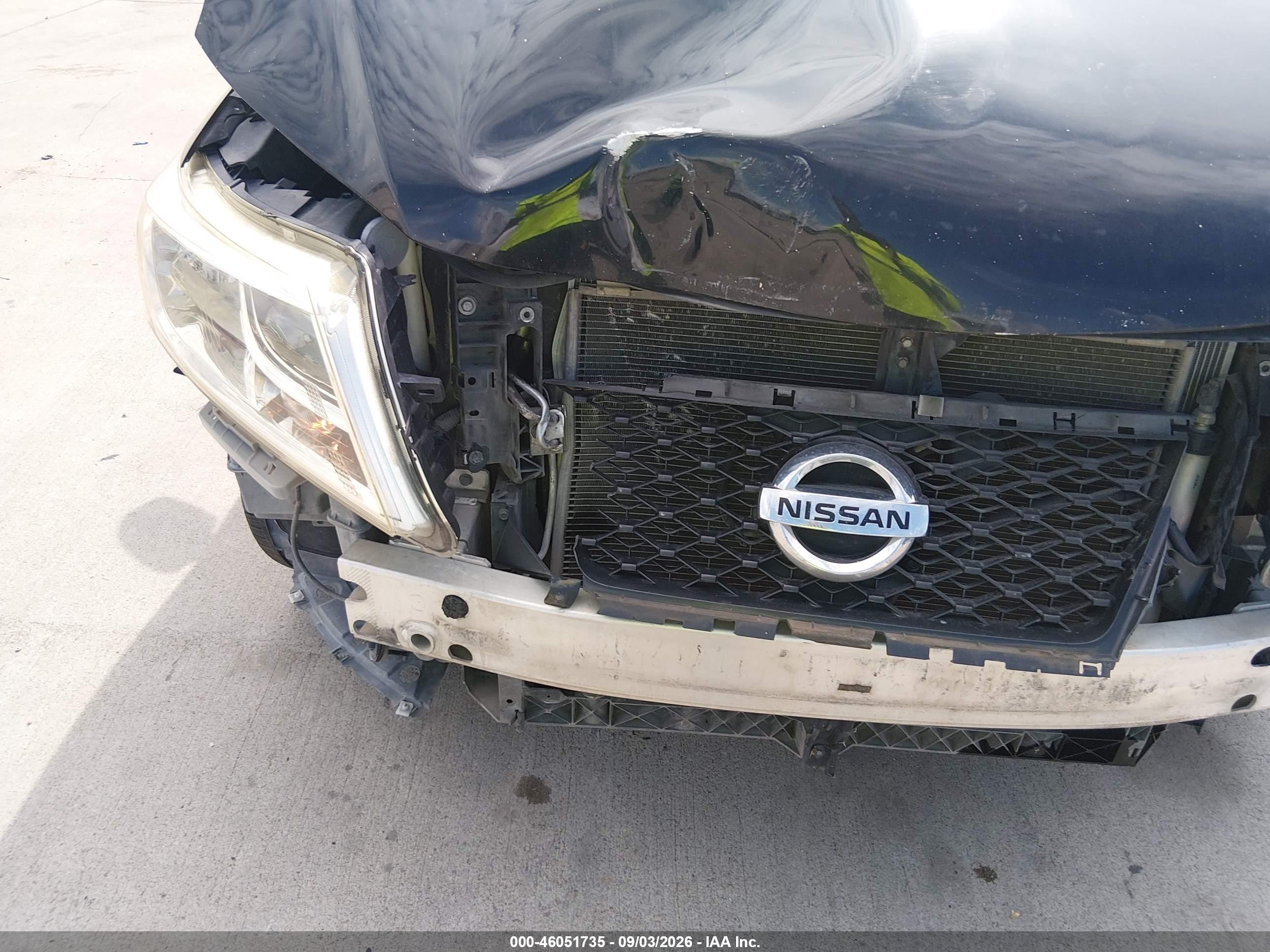 2014 Nissan Pathfinder Sv Black vin: 5N1AR2MN7EC645533