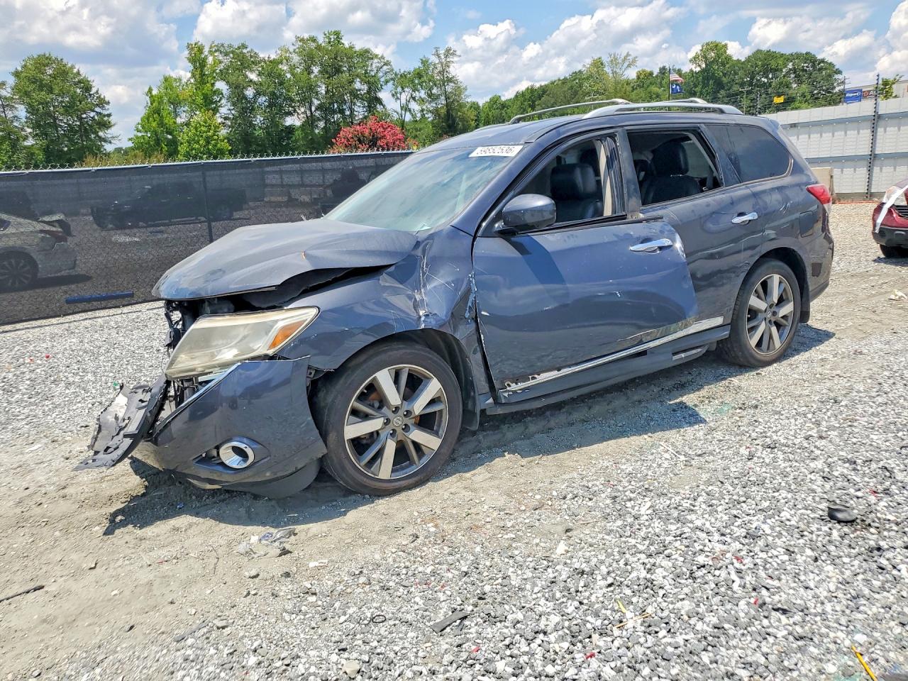2014 Nissan Pathfinder Platinum Серый vin: 5N1AR2MN7EC650926