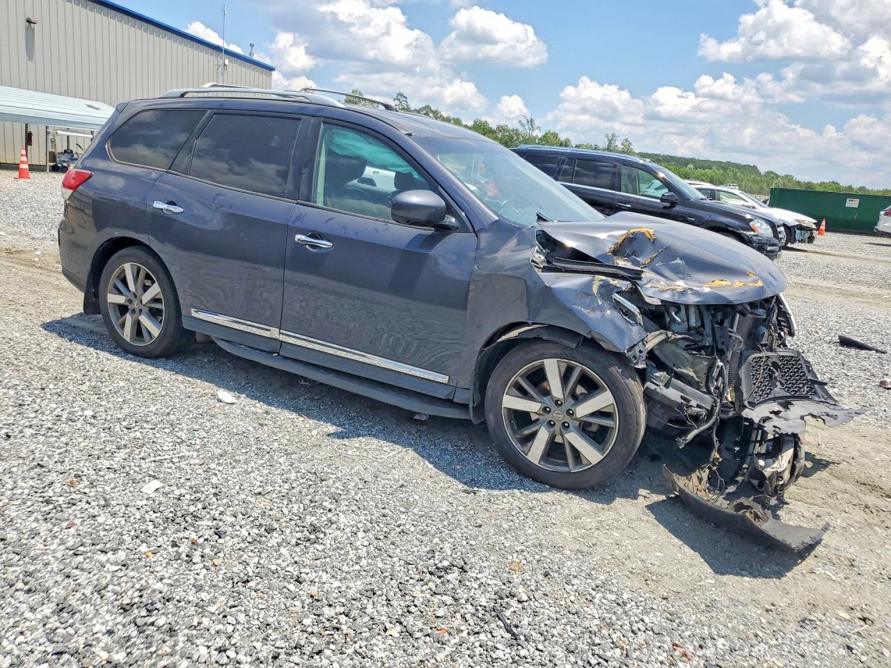 2014 Nissan Pathfinder Platinum Серый vin: 5N1AR2MN7EC650926