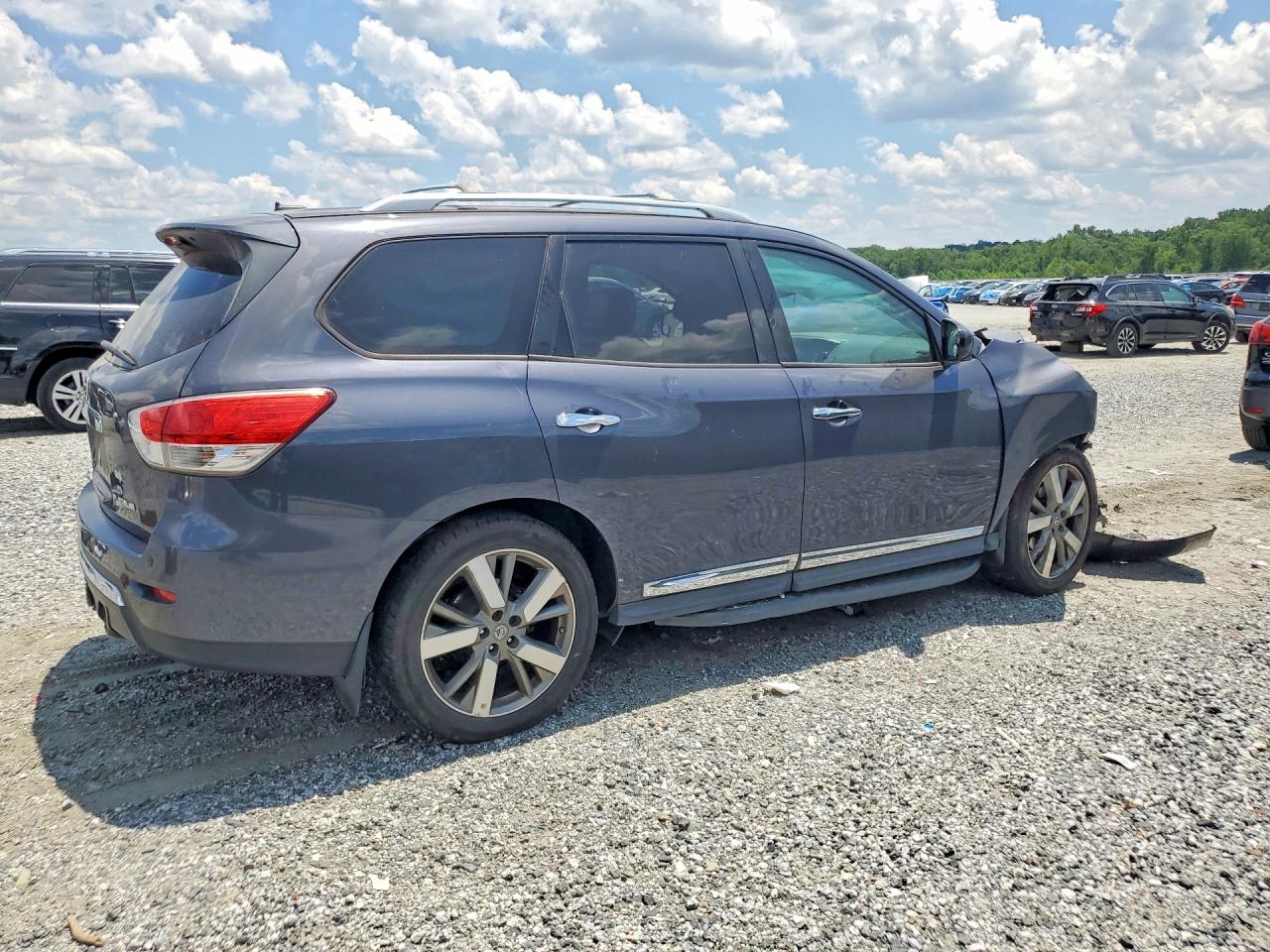 2014 Nissan Pathfinder Platinum Серый vin: 5N1AR2MN7EC650926