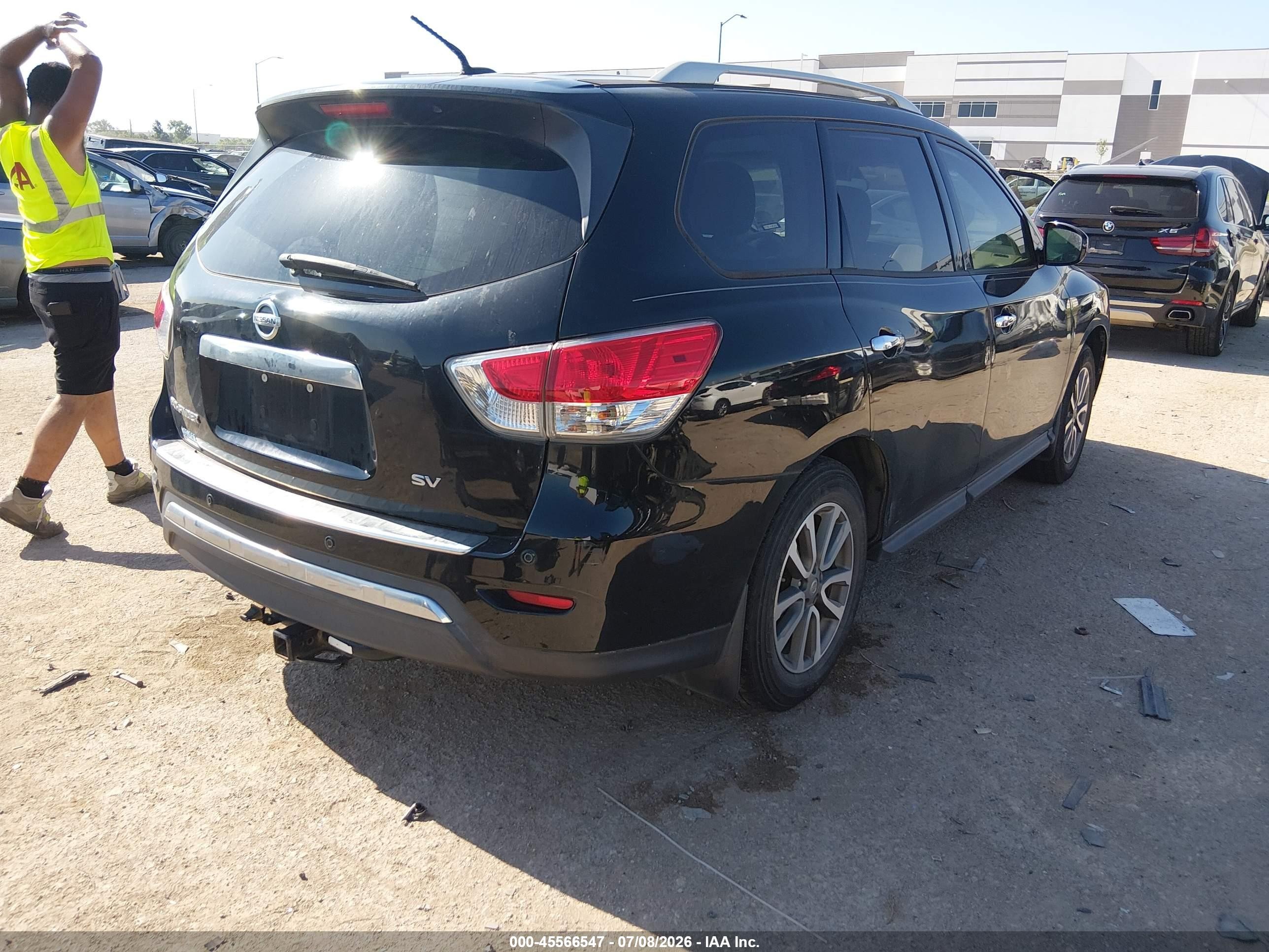 2014 Nissan Pathfinder Sv Black vin: 5N1AR2MN7EC652983