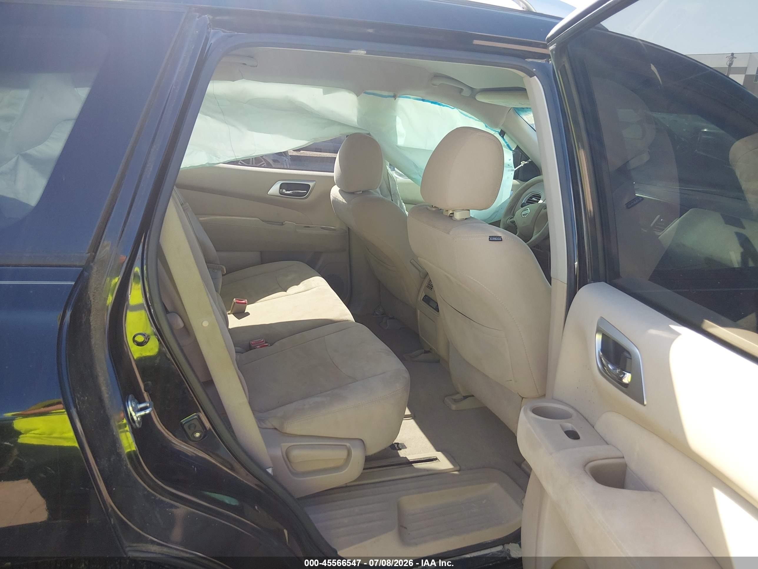 2014 Nissan Pathfinder Sv Black vin: 5N1AR2MN7EC652983