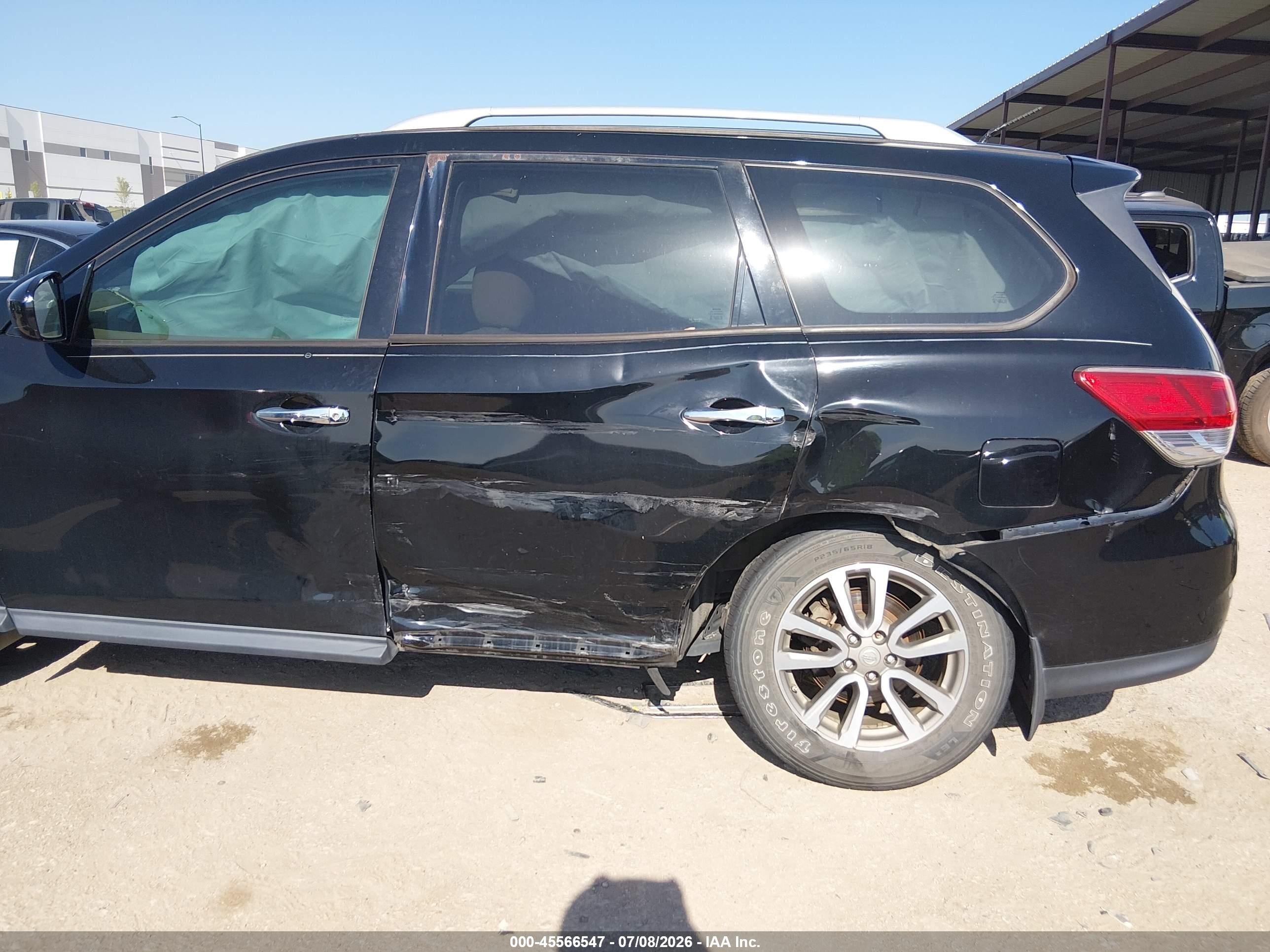 2014 Nissan Pathfinder Sv Black vin: 5N1AR2MN7EC652983