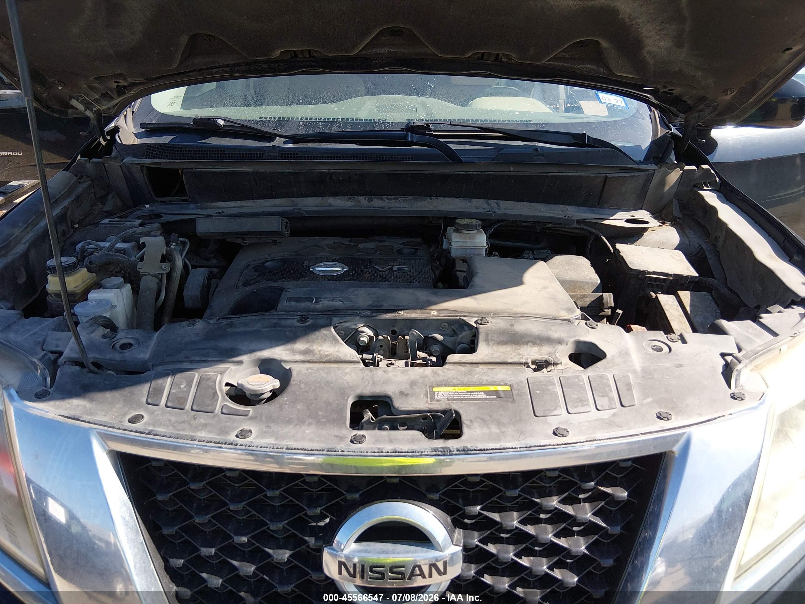 2014 Nissan Pathfinder Sv Black vin: 5N1AR2MN7EC652983