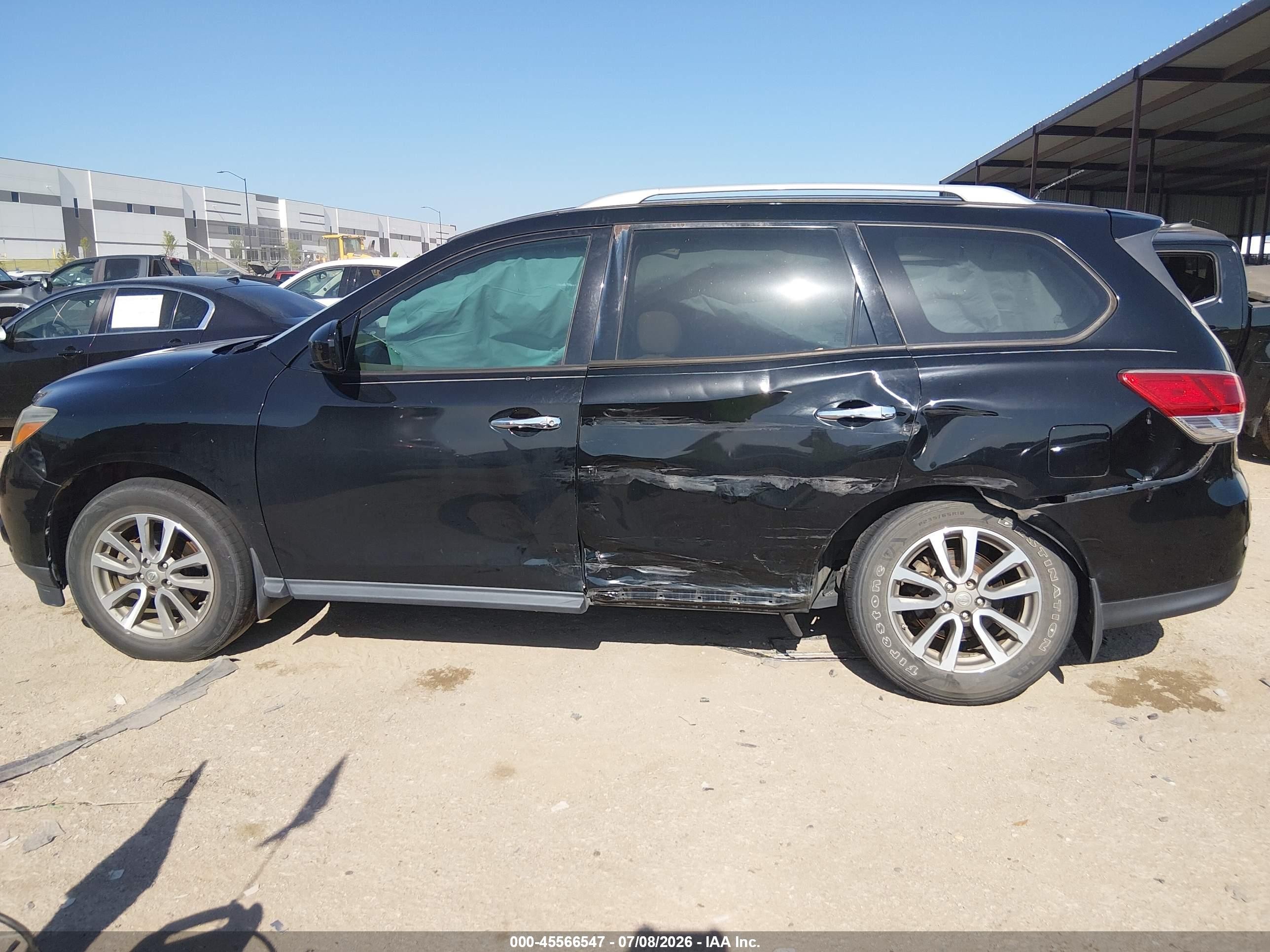 2014 Nissan Pathfinder Sv Black vin: 5N1AR2MN7EC652983