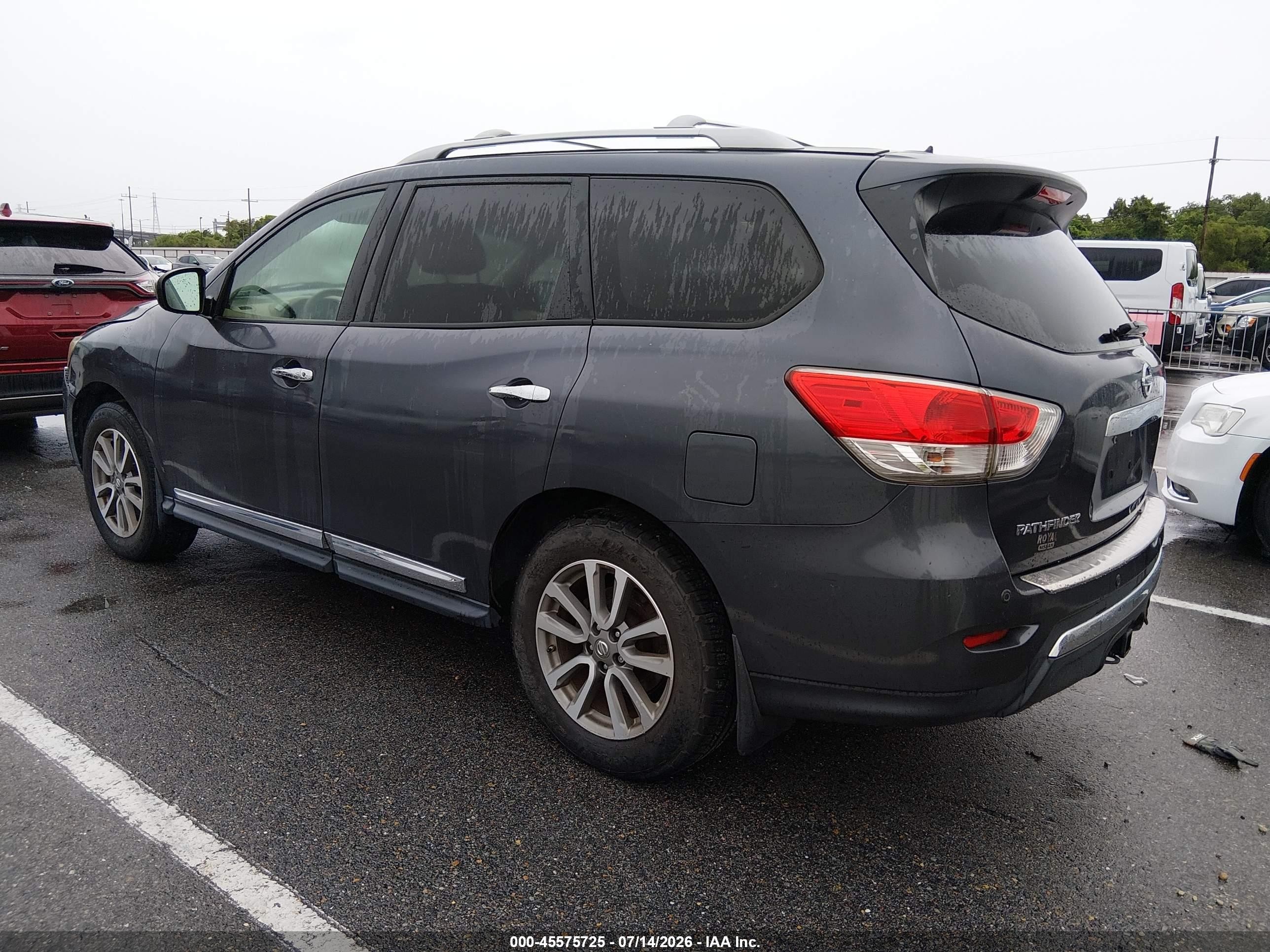 2014 Nissan Pathfinder Sl Gray vin: 5N1AR2MN7EC683912