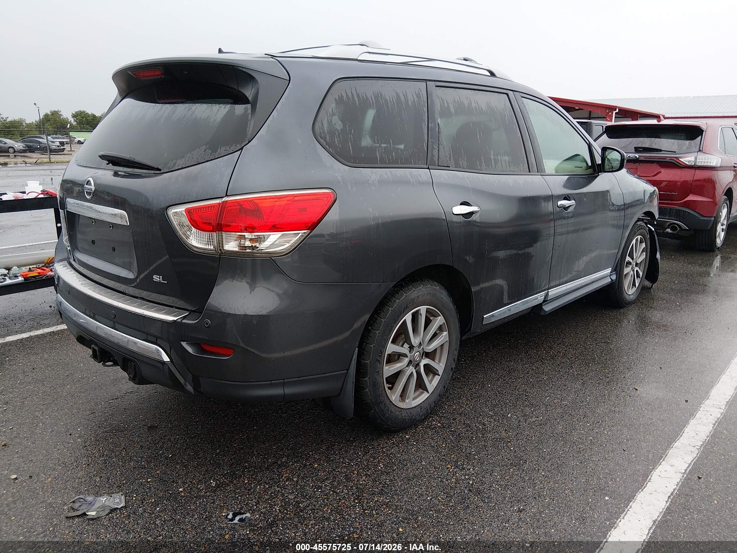 2014 Nissan Pathfinder Sl Gray vin: 5N1AR2MN7EC683912