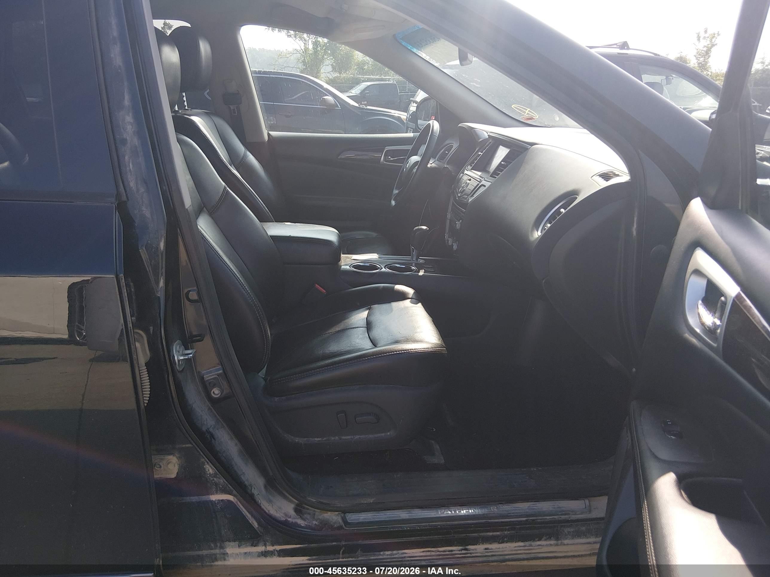 2014 Nissan Pathfinder Sl Black vin: 5N1AR2MN7EC694408