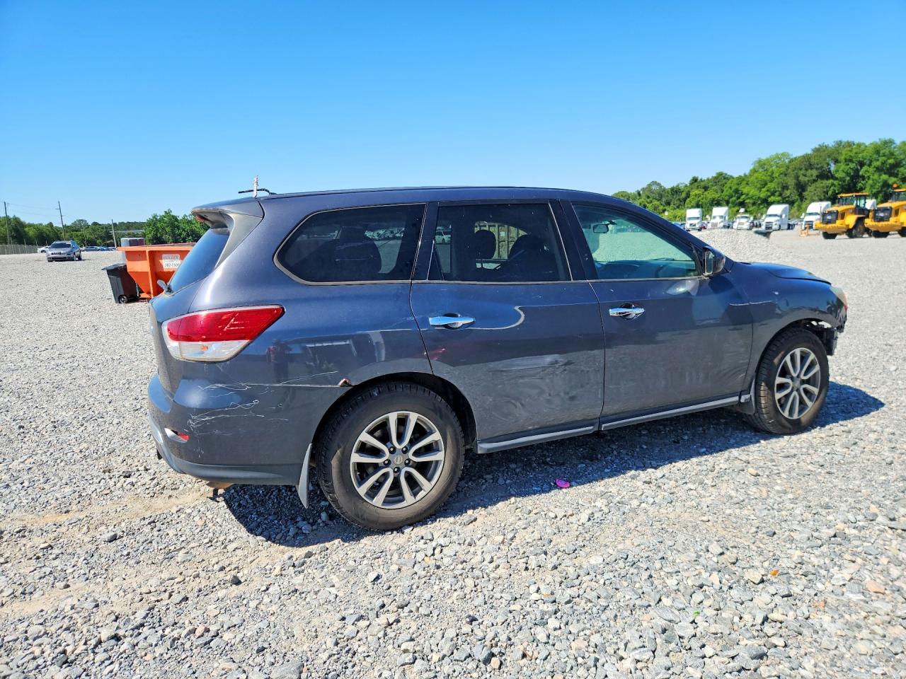 2014 Nissan Pathfinder S Gray vin: 5N1AR2MN7EC697454