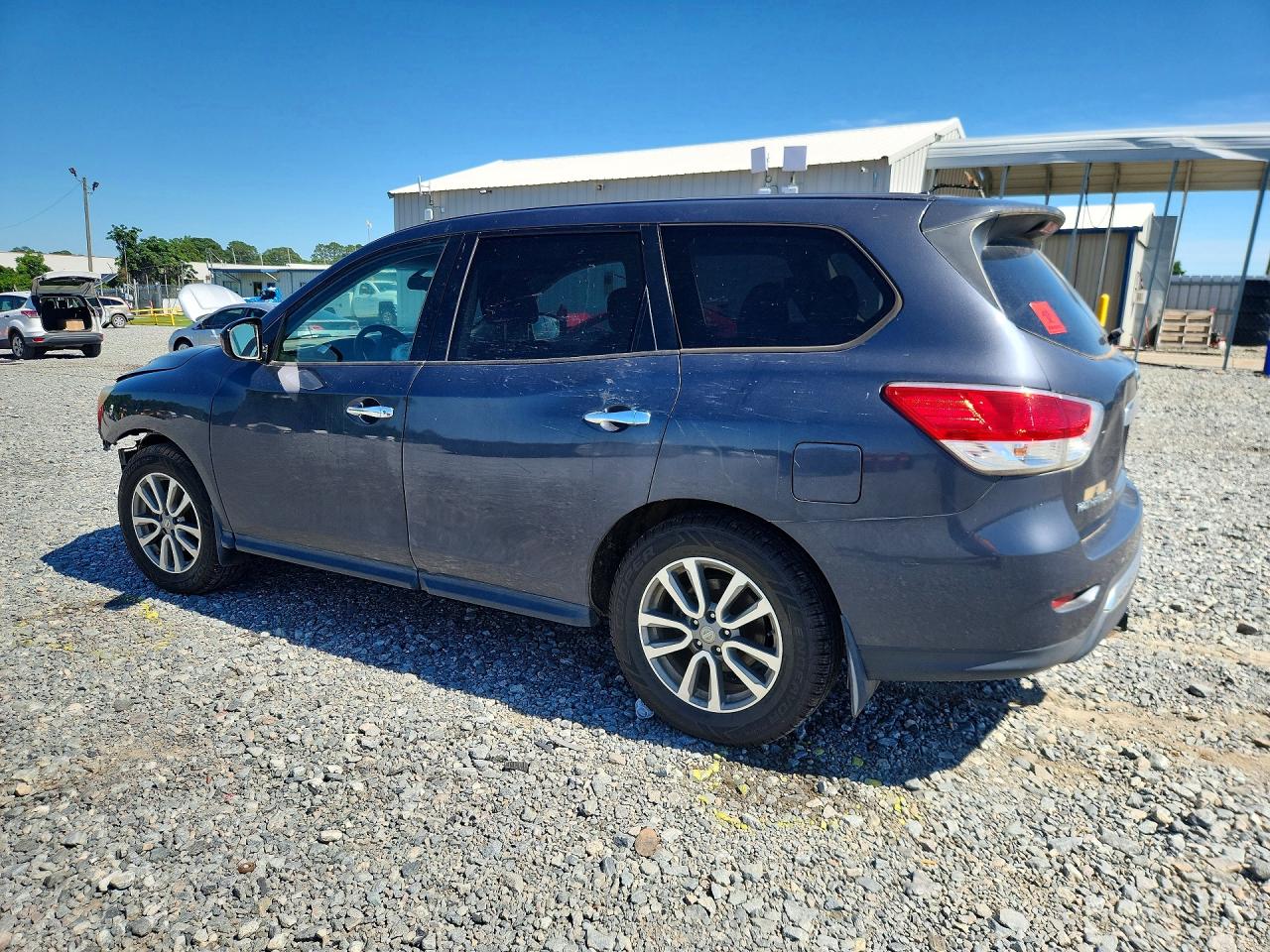 2014 Nissan Pathfinder S Gray vin: 5N1AR2MN7EC697454