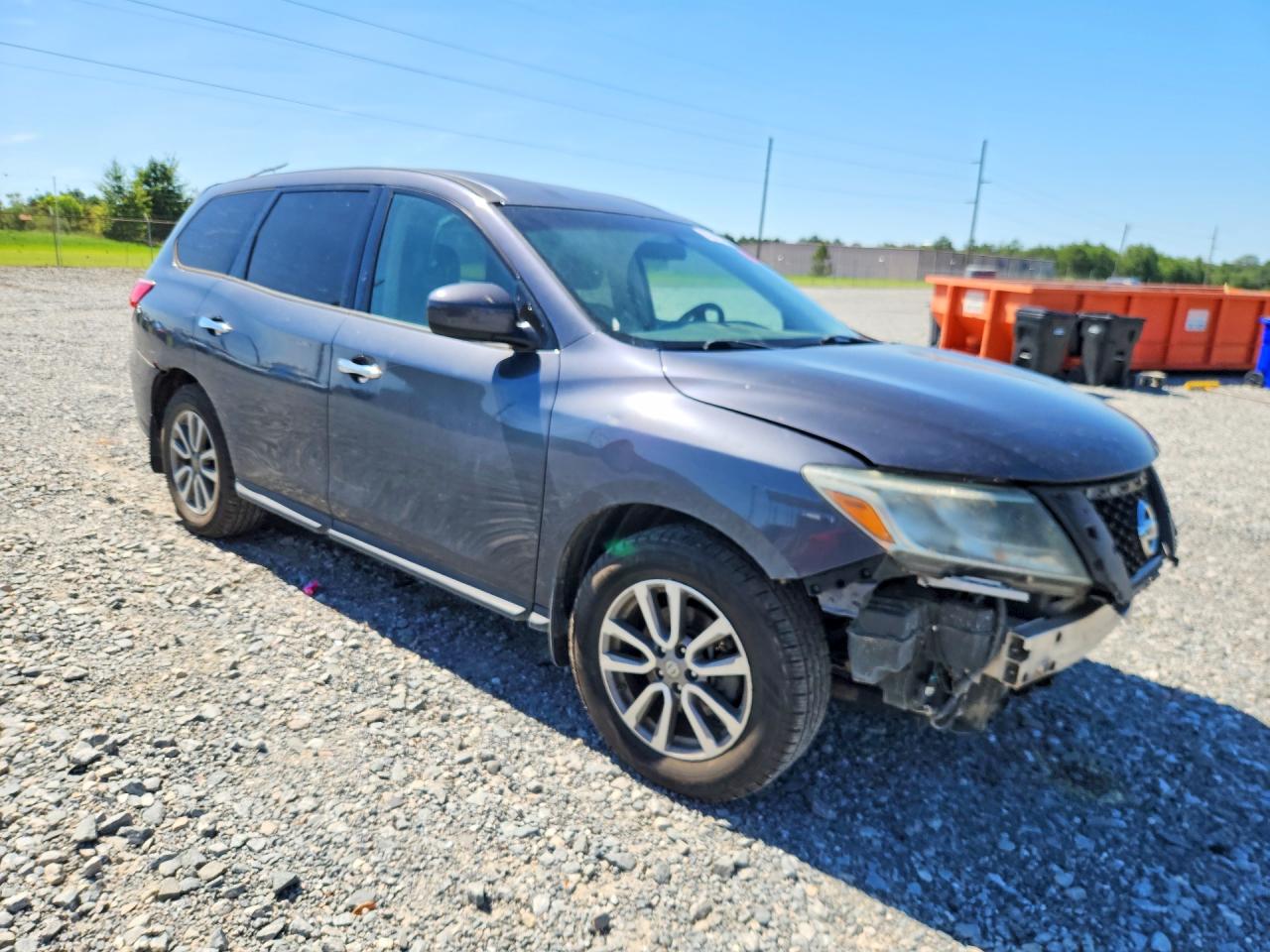 2014 Nissan Pathfinder S Gray vin: 5N1AR2MN7EC697454