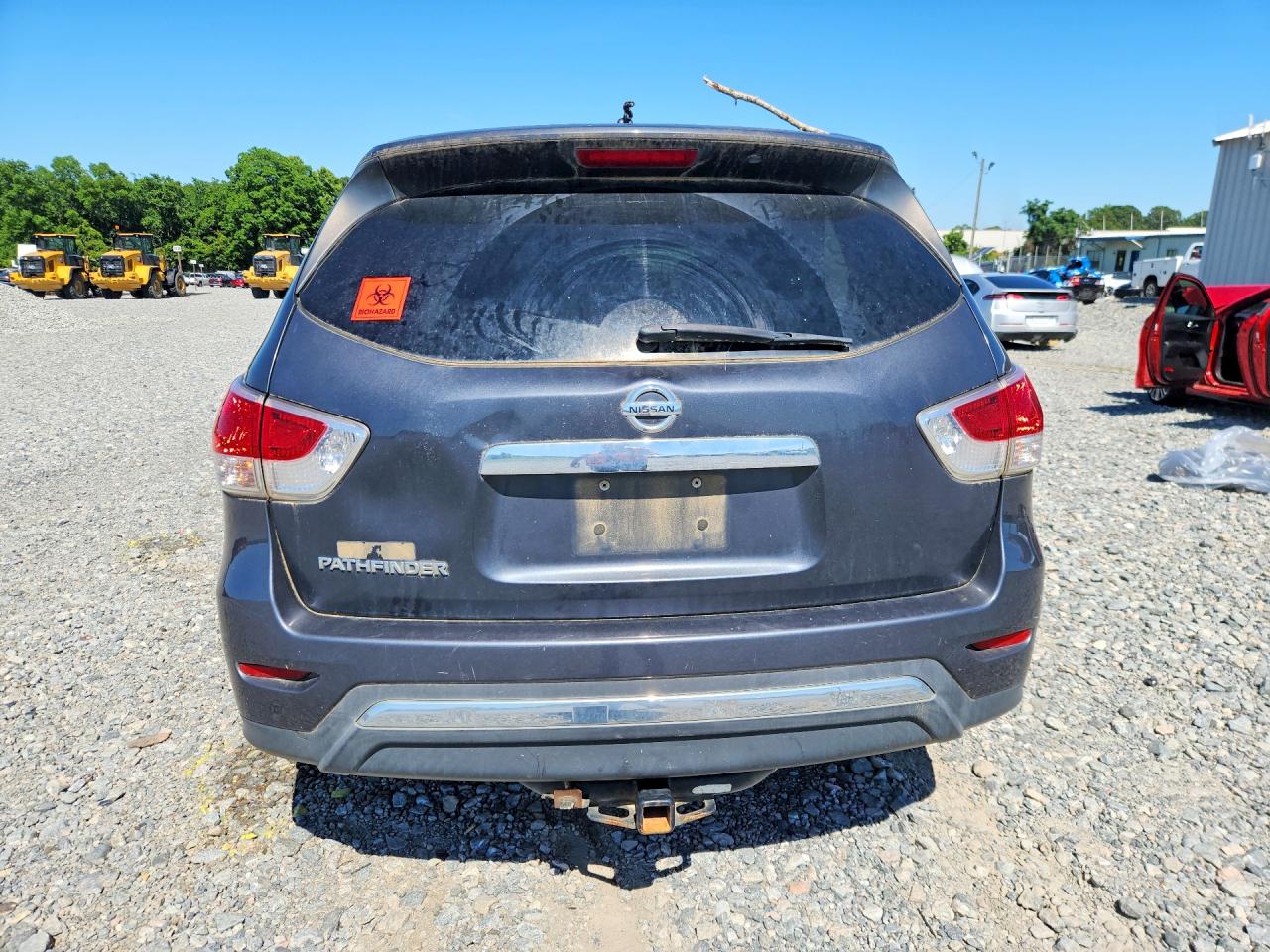 2014 Nissan Pathfinder S Gray vin: 5N1AR2MN7EC697454