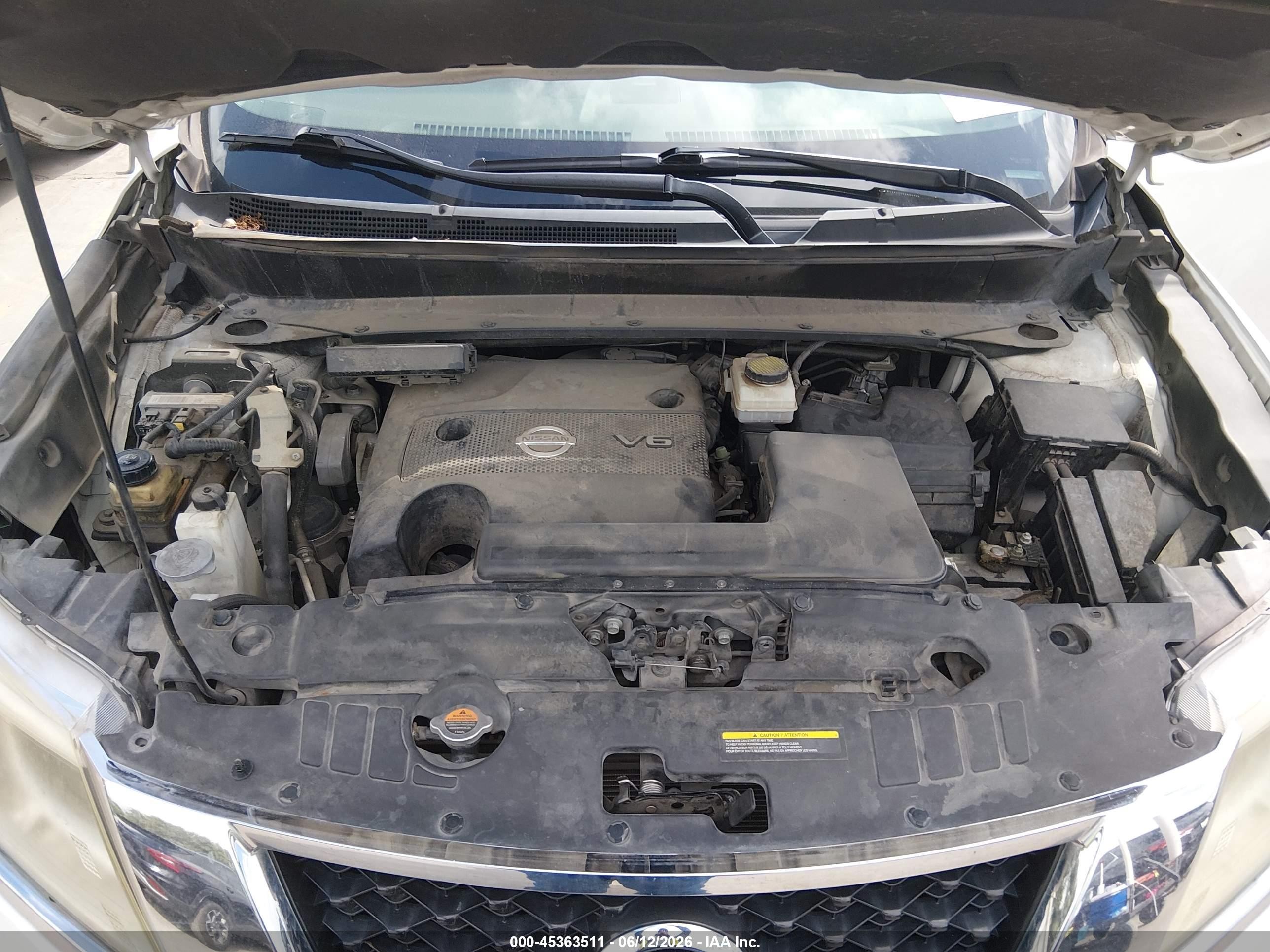 2014 Nissan Pathfinder Platinum White vin: 5N1AR2MN7EC699334