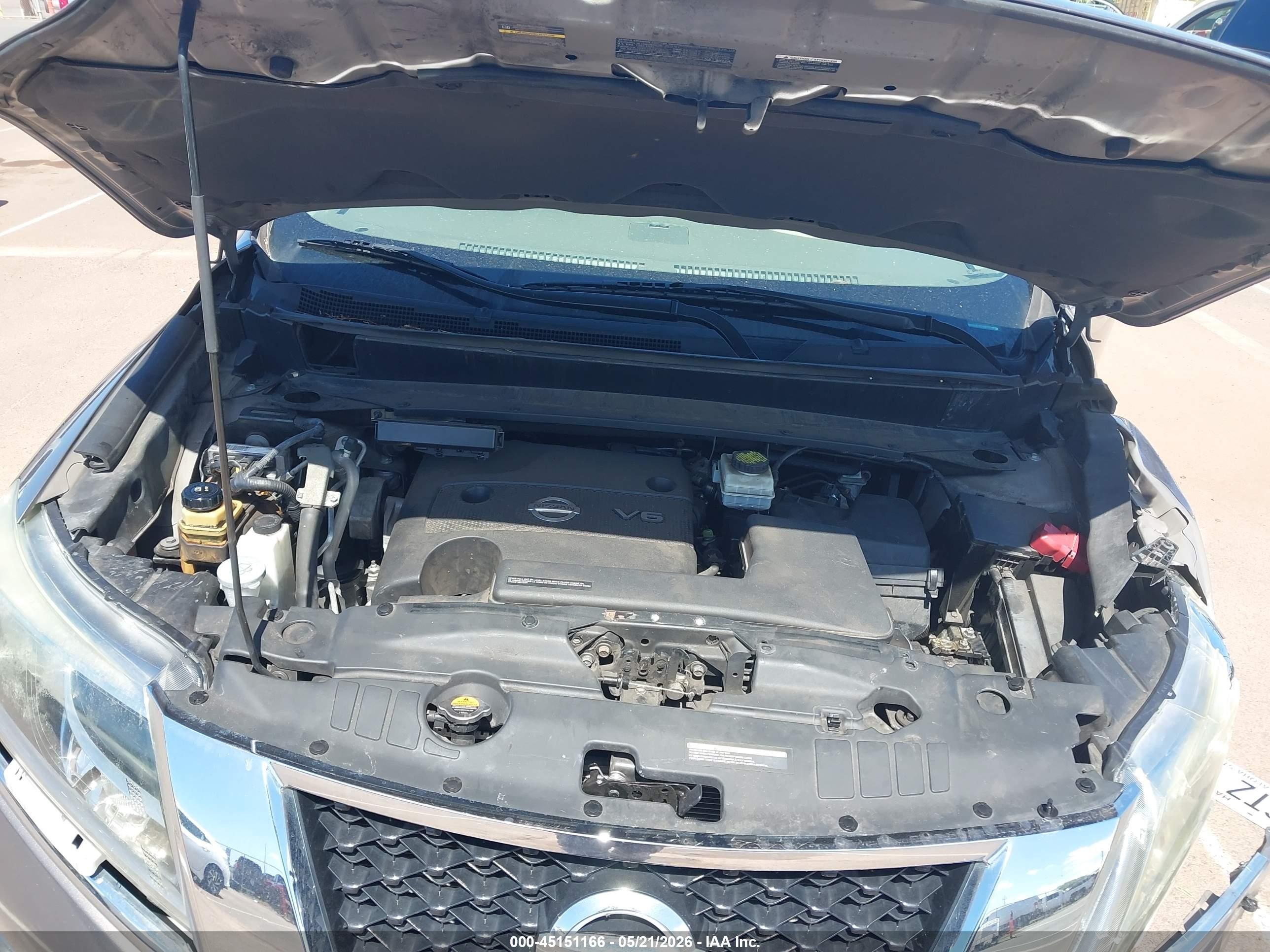 2014 Nissan Pathfinder Platinum Серый vin: 5N1AR2MN7EC722434