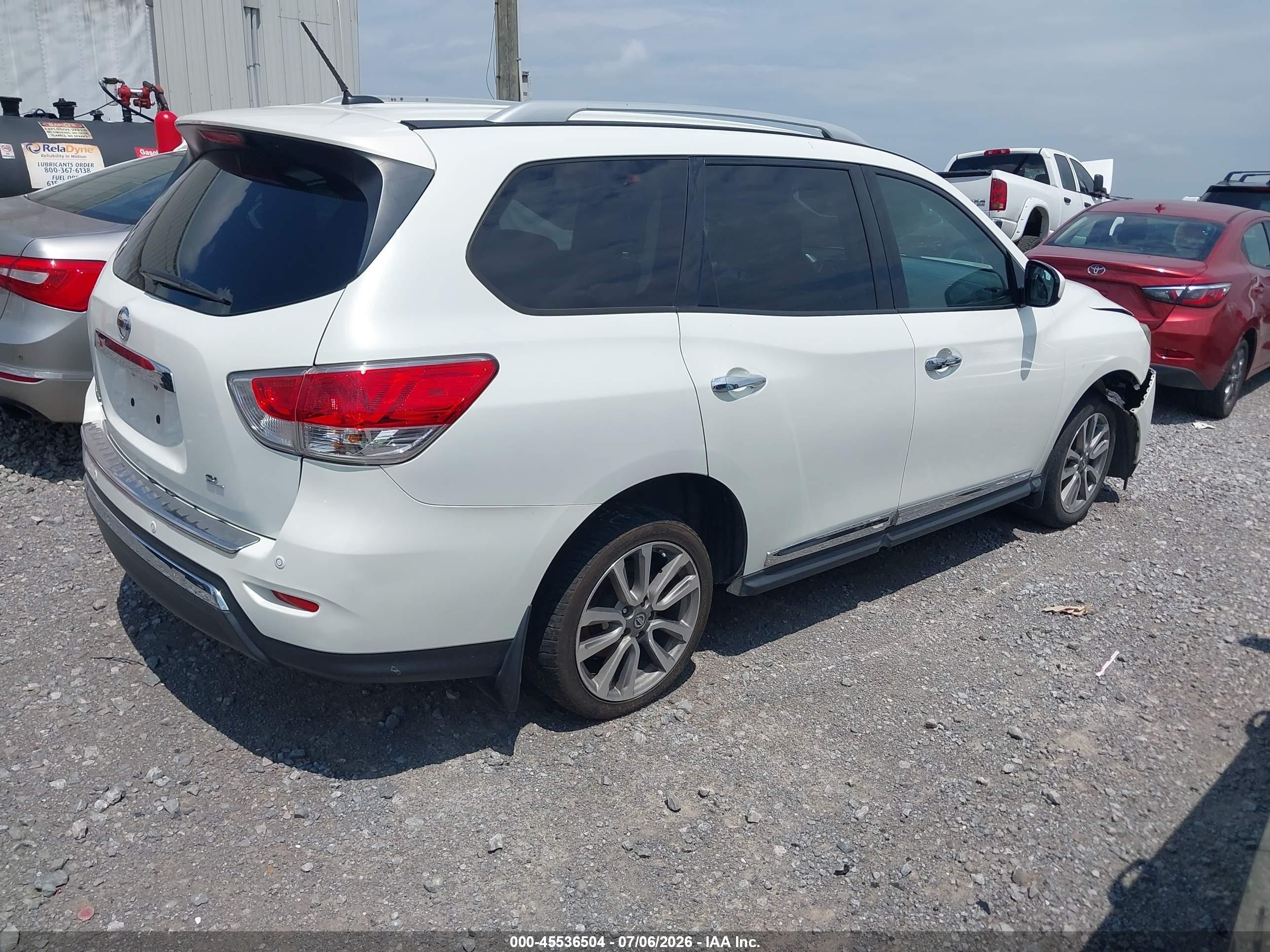 2014 Nissan Pathfinder Sl Белый vin: 5N1AR2MN7EC727441