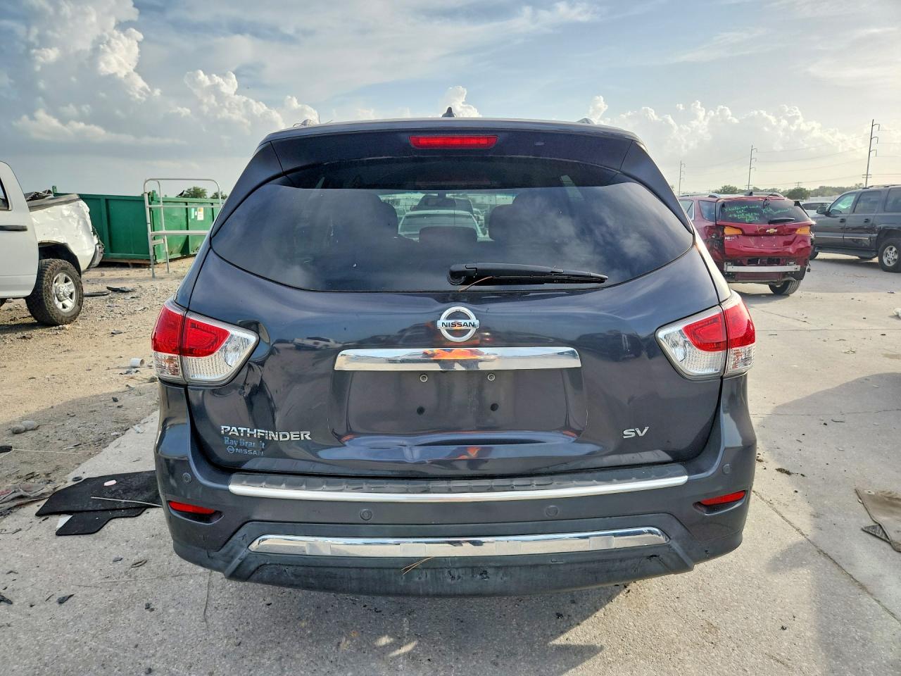 2014 Nissan Pathfinder Sv Gray vin: 5N1AR2MN7EC727648