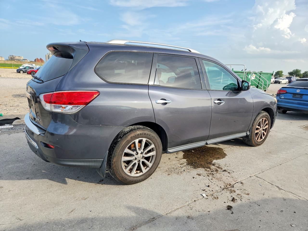2014 Nissan Pathfinder Sv Gray vin: 5N1AR2MN7EC727648