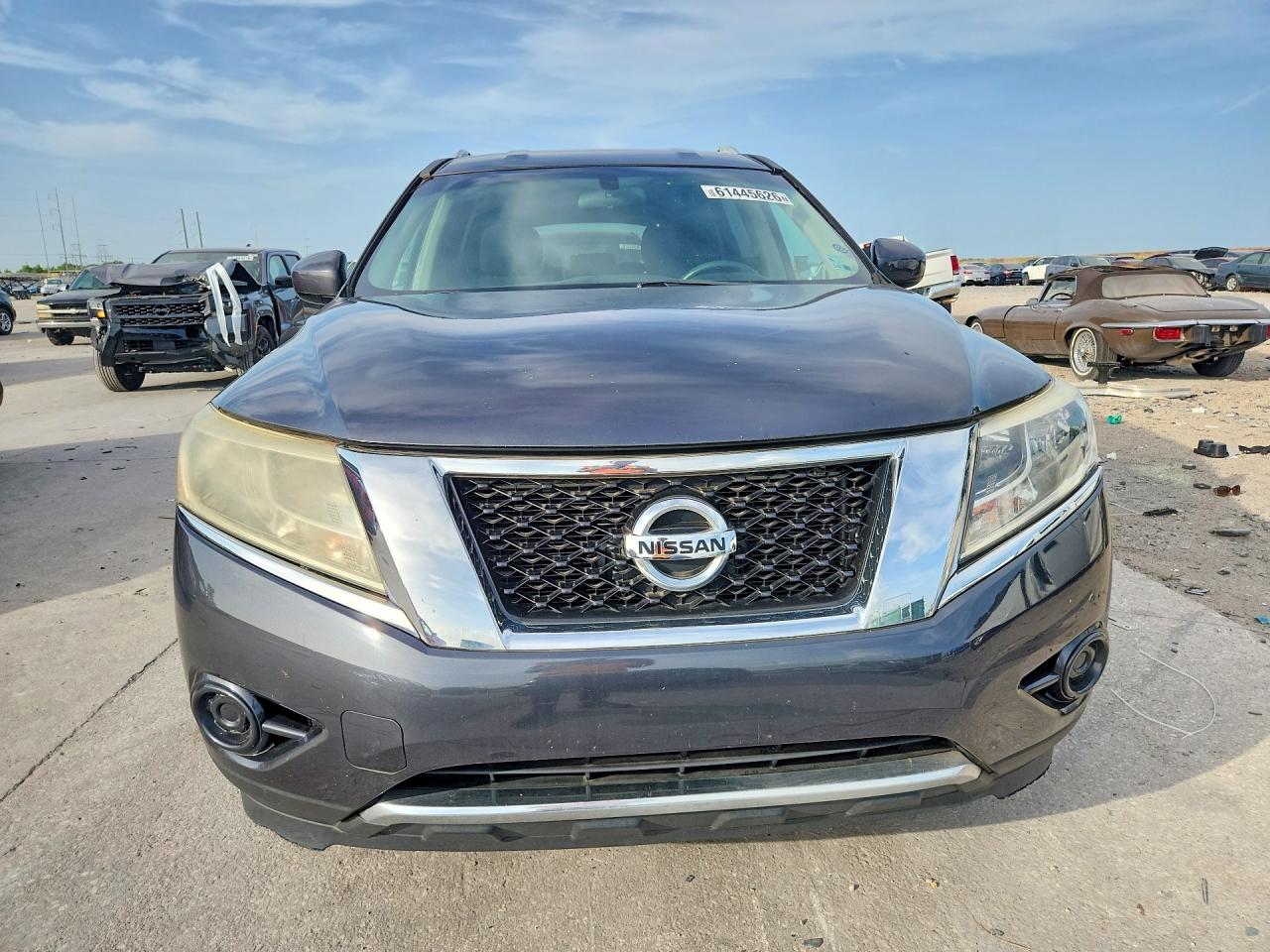 2014 Nissan Pathfinder Sv Gray vin: 5N1AR2MN7EC727648