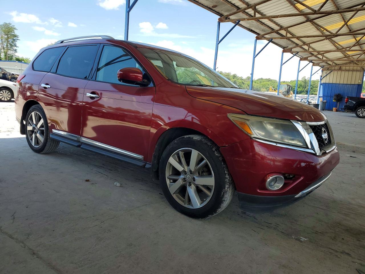 2014 Nissan Pathfinder S Красный vin: 5N1AR2MN7EC734003