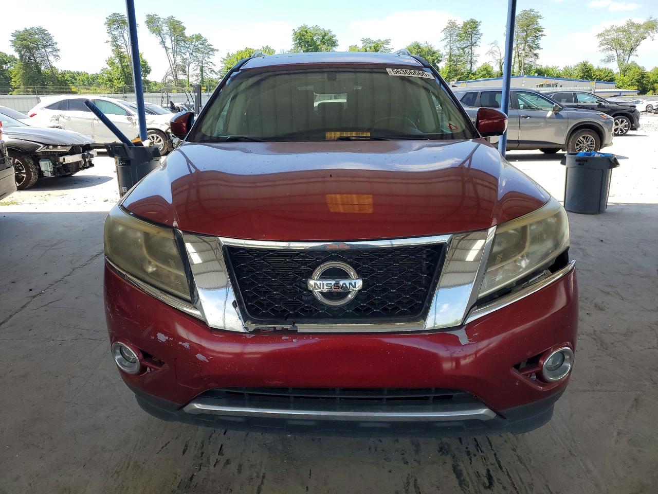 2014 Nissan Pathfinder S Красный vin: 5N1AR2MN7EC734003