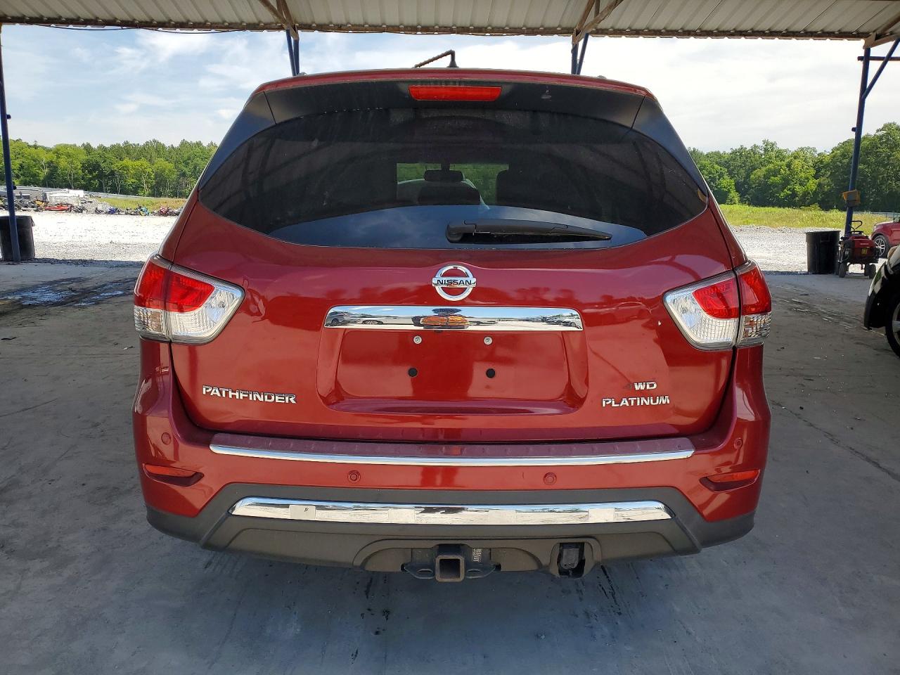 2014 Nissan Pathfinder S Красный vin: 5N1AR2MN7EC734003