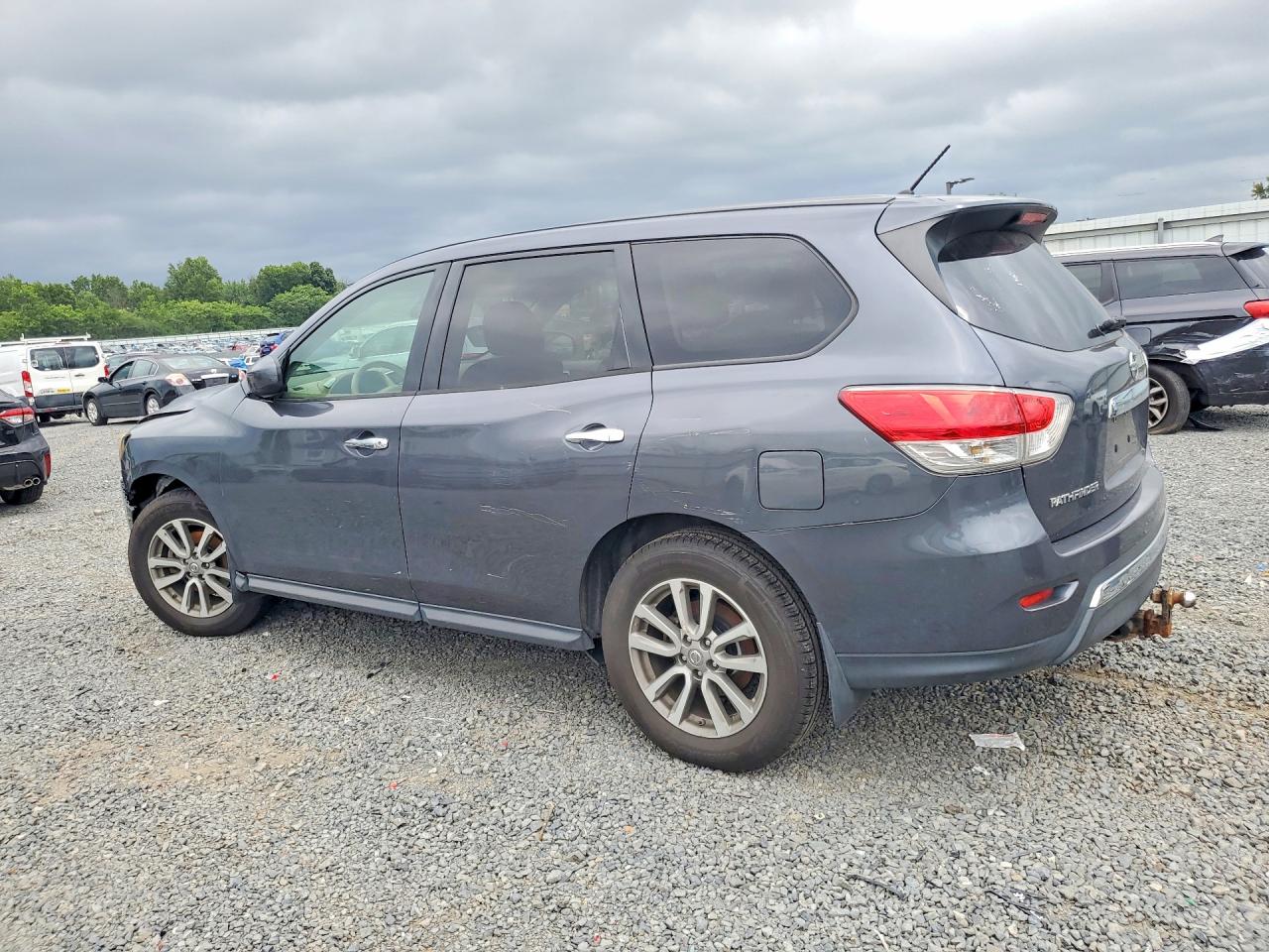 2014 Nissan Pathfinder S Gray vin: 5N1AR2MN7EC734891